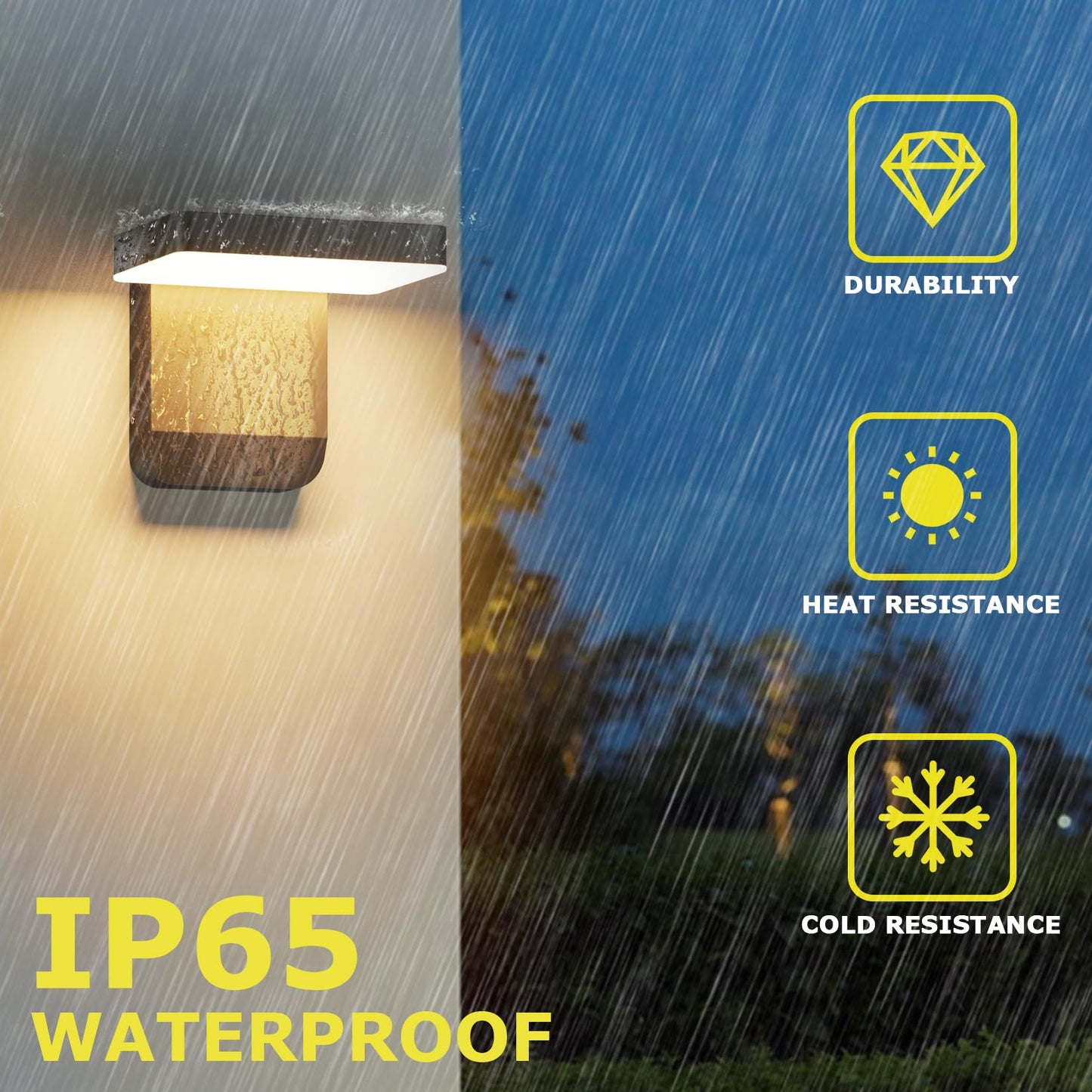 Outdoor Wall Lights LED Modern Wall Sconce Rotatable Bronze Exterior Wall Lights Modern Lights for House, 3000K