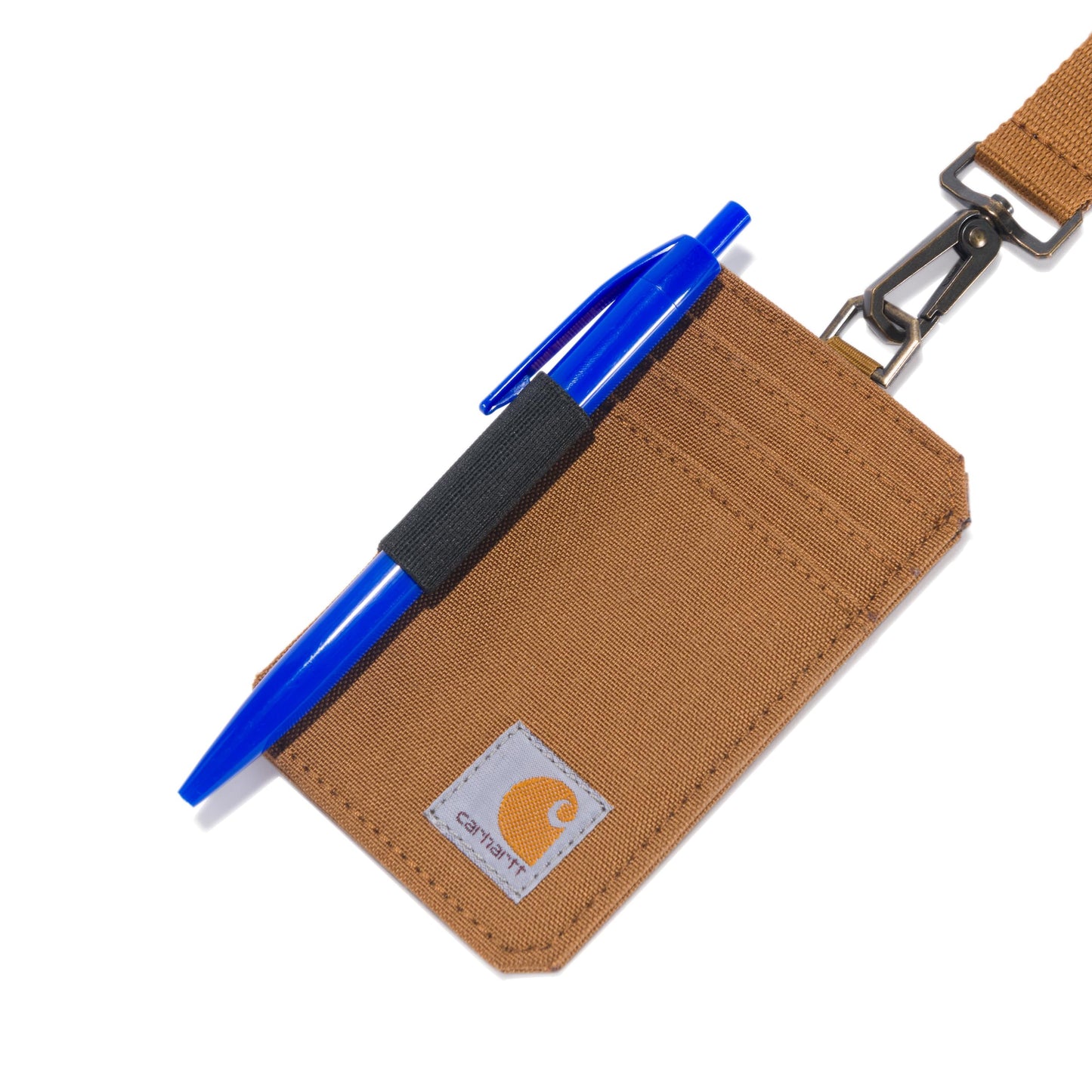 Carhartt Men's B0000247 Nylon Duck ID Holder and Lanyard, Nylon Duck (Carhartt Brown), One Size