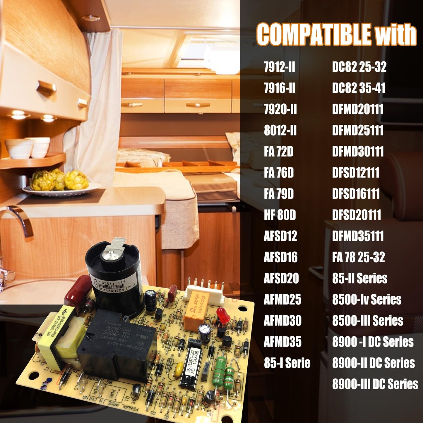RV Furnace Circuit Board OEM 31501 33488 33727 Ignition Board Compatible with Atwood Hydro Flame Furnaces RV Heaters & Furn Control Boardaces