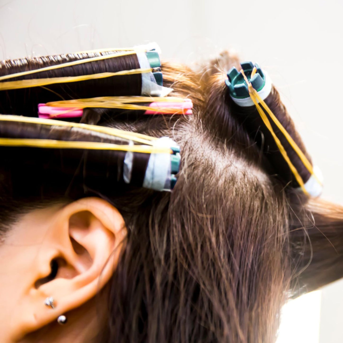 100 Pcs Perm Rods Set for Short & Long Hair, Large Curlers & Rollers for Women and Men, Cold Wave Curling Kit Permanent Bar with Multiple Sizes, Hairdressing Tools for Home Curly, Fluffy, Wavy Style