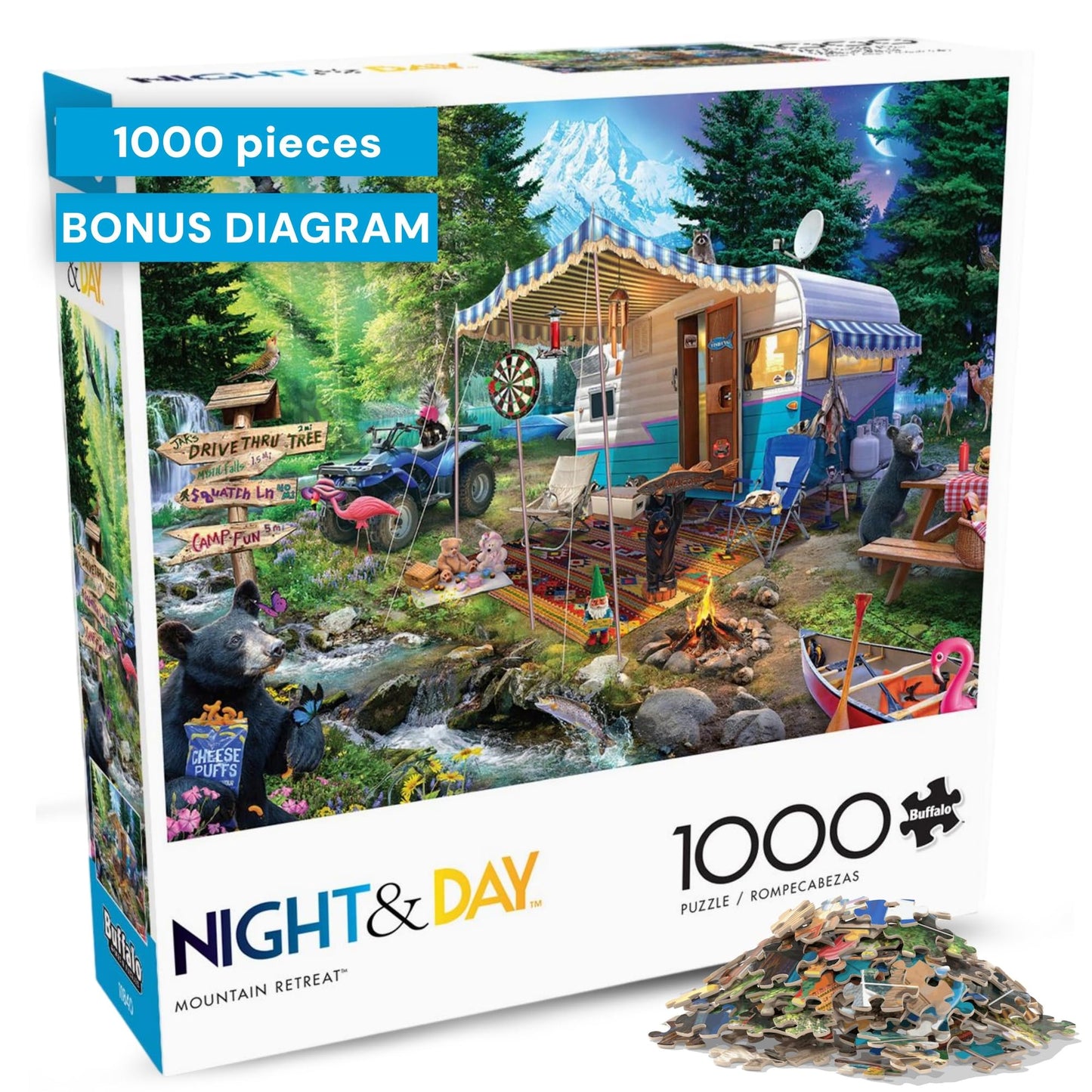 Buffalo Games - Mountain Retreat - 1000 Piece Jigsaw Puzzle