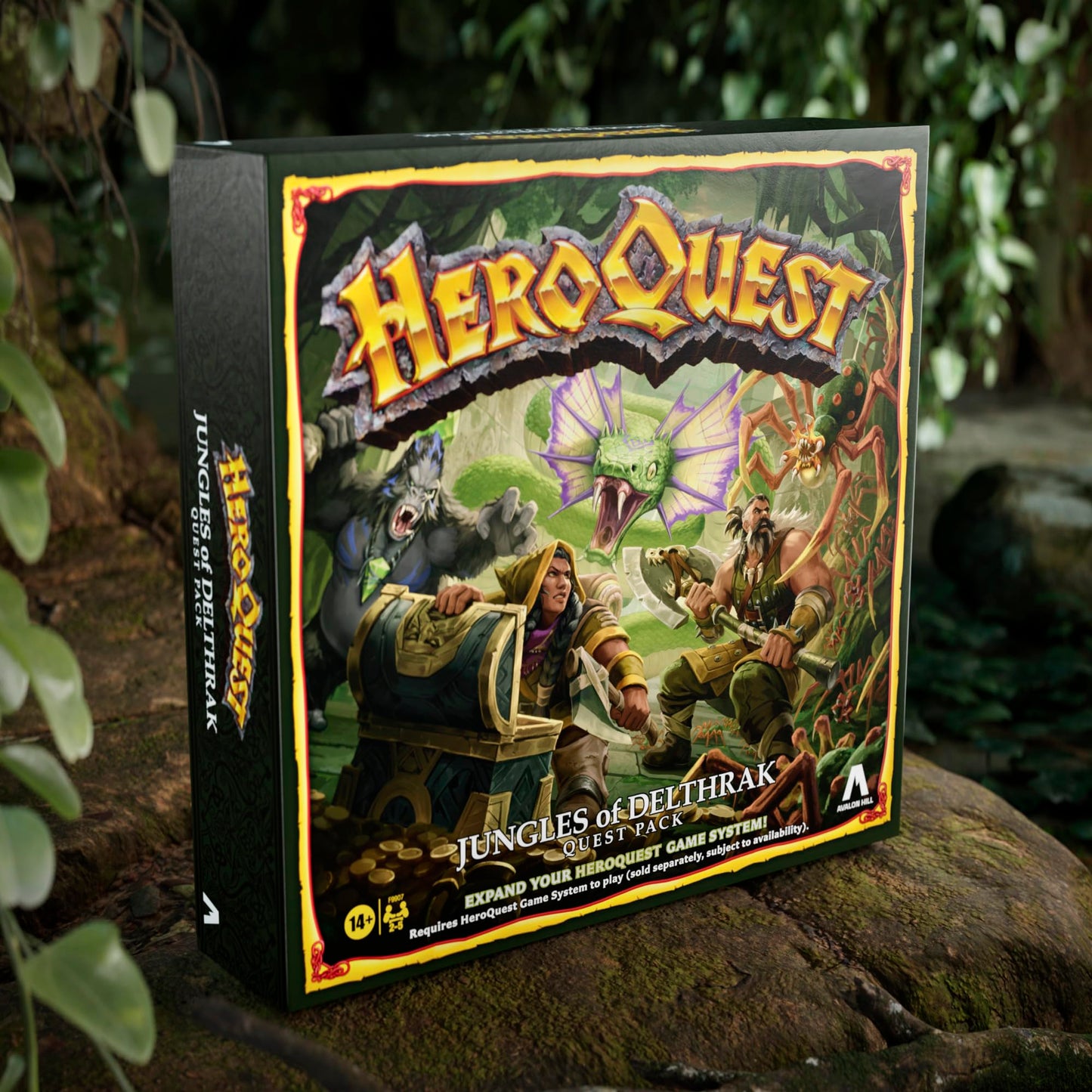 Avalon Hill HeroQuest Jungles of Delthrak Quest Pack | Roleplaying Games | Ages 14+ | 2 to 5 Players | Requires HeroQuest Game System to Play (English)