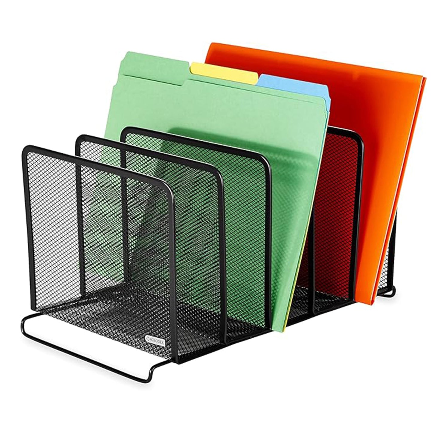 Rolodex File Sorter, Mesh, Stackable, Five Sorters, Black (8.25" x 14.375" x 7.75")