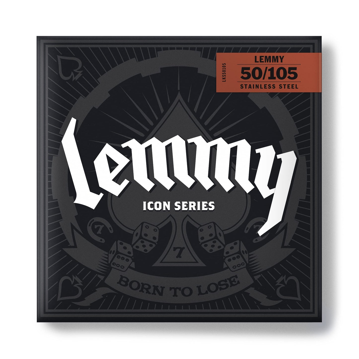 Jim Dunlop LKS50105 Lemmy Kilmister Signature Coated Steel Bass Guitar 4-String Set.050-.105 Gauge