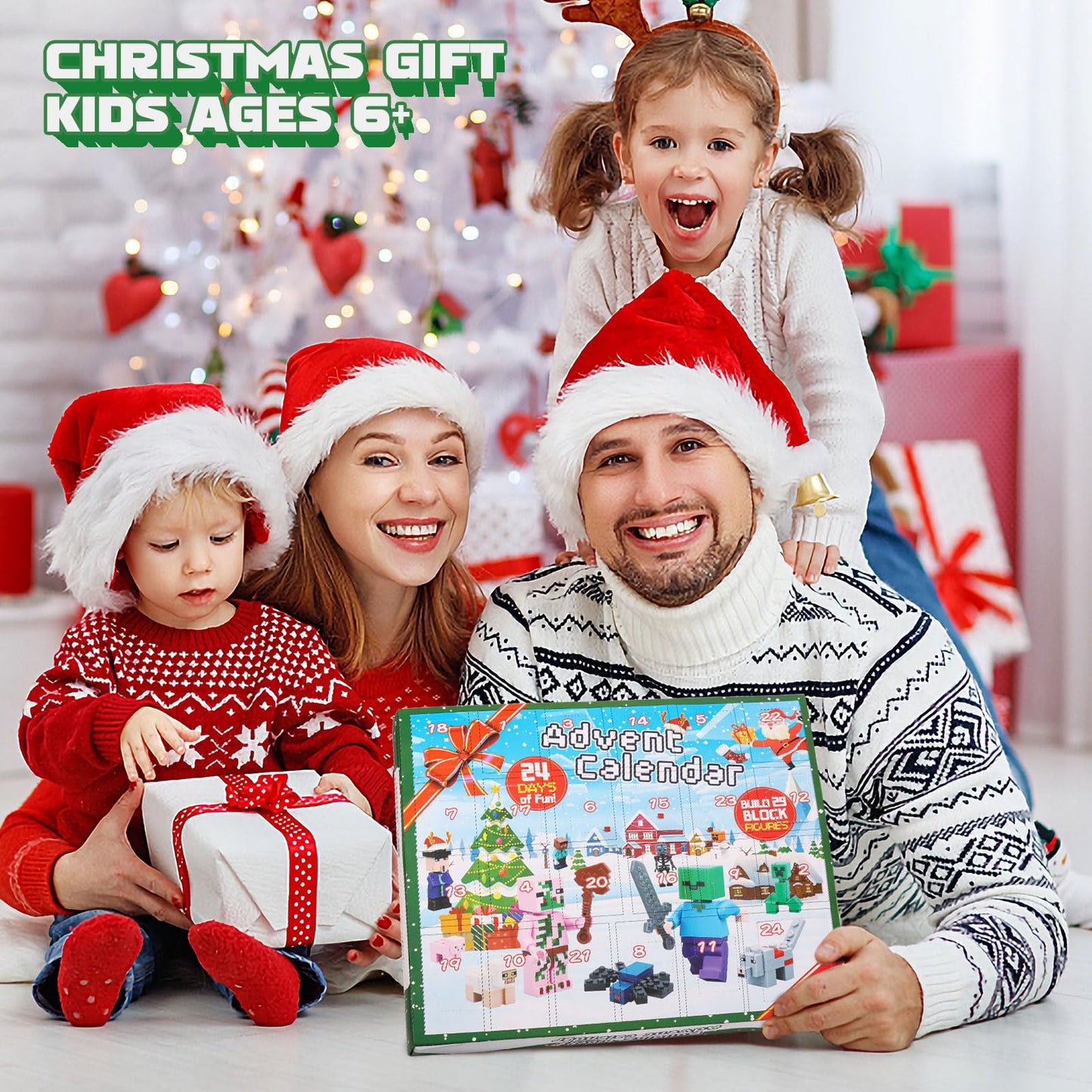 Christmas Advent Calendar 2025 Kids, 24 Days Toy Figures Building Blocks Christmas Countdown Including 29 Characters, Surprise Christmas Gifts for Kids Boys Girls Collectors Fans