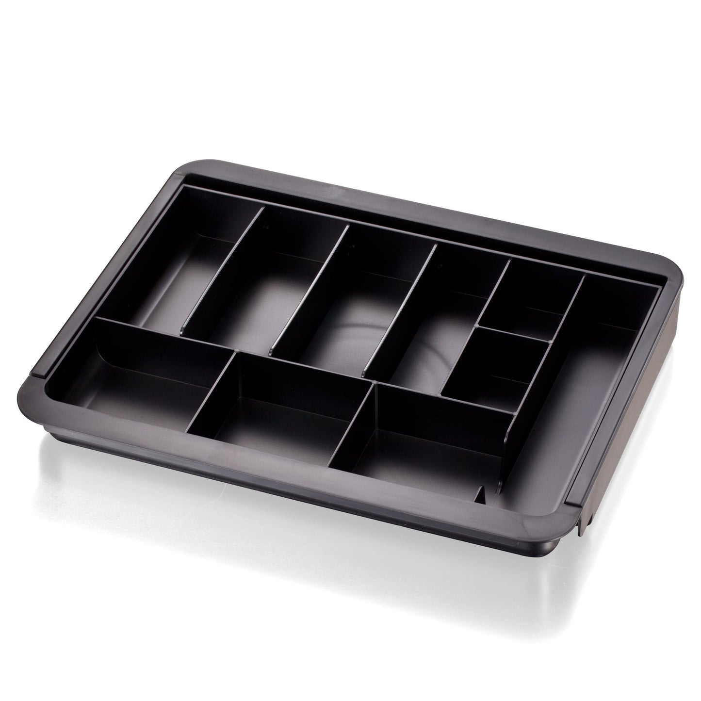 Officemate OIC Recycled Expandable Drawer Tray, 10 3/8-16 Inches, Black (26372)