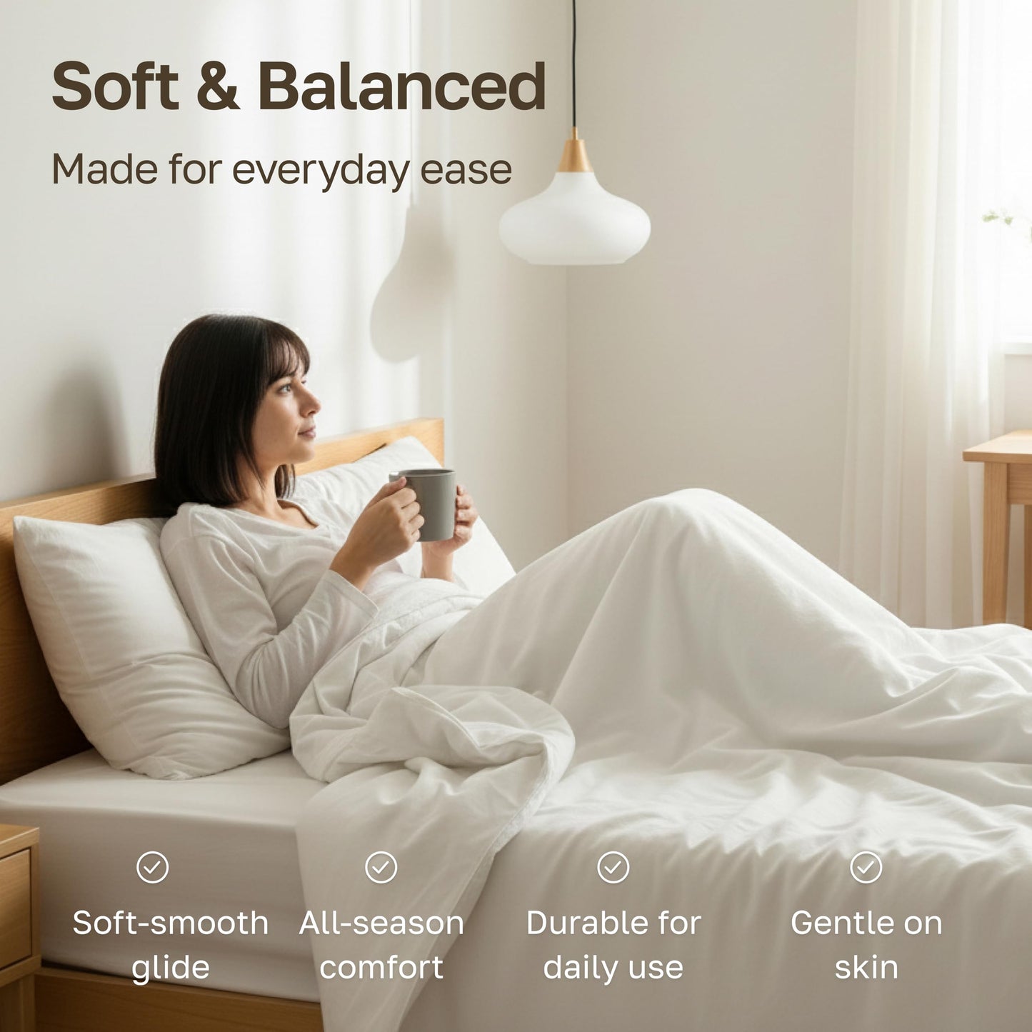 California Design Den 100% Cotton Bed Sheets King Size Set - 400 Thread Count Sateen, Deep Pocket King Sheet Set, King Sheets, Cooling King Size Sheets Set, Softer Than Egyptian Cotton Sheets (White)