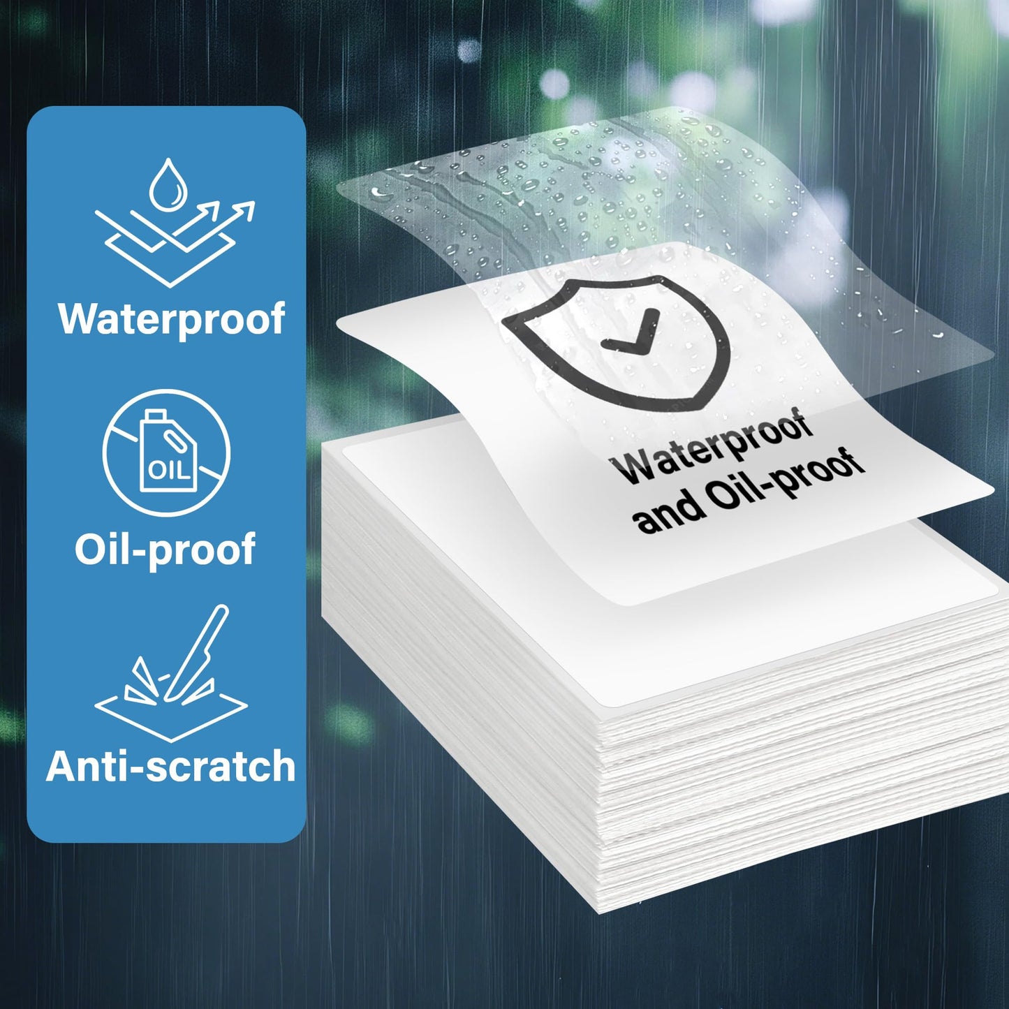 LotFancy 4x6 Direct Thermal Shipping Labels, 1000 Thermal Labels Fanfold with Perforated and Strong Adhesive, White Mailing Label Compatible with Zebra, Rollo Printer