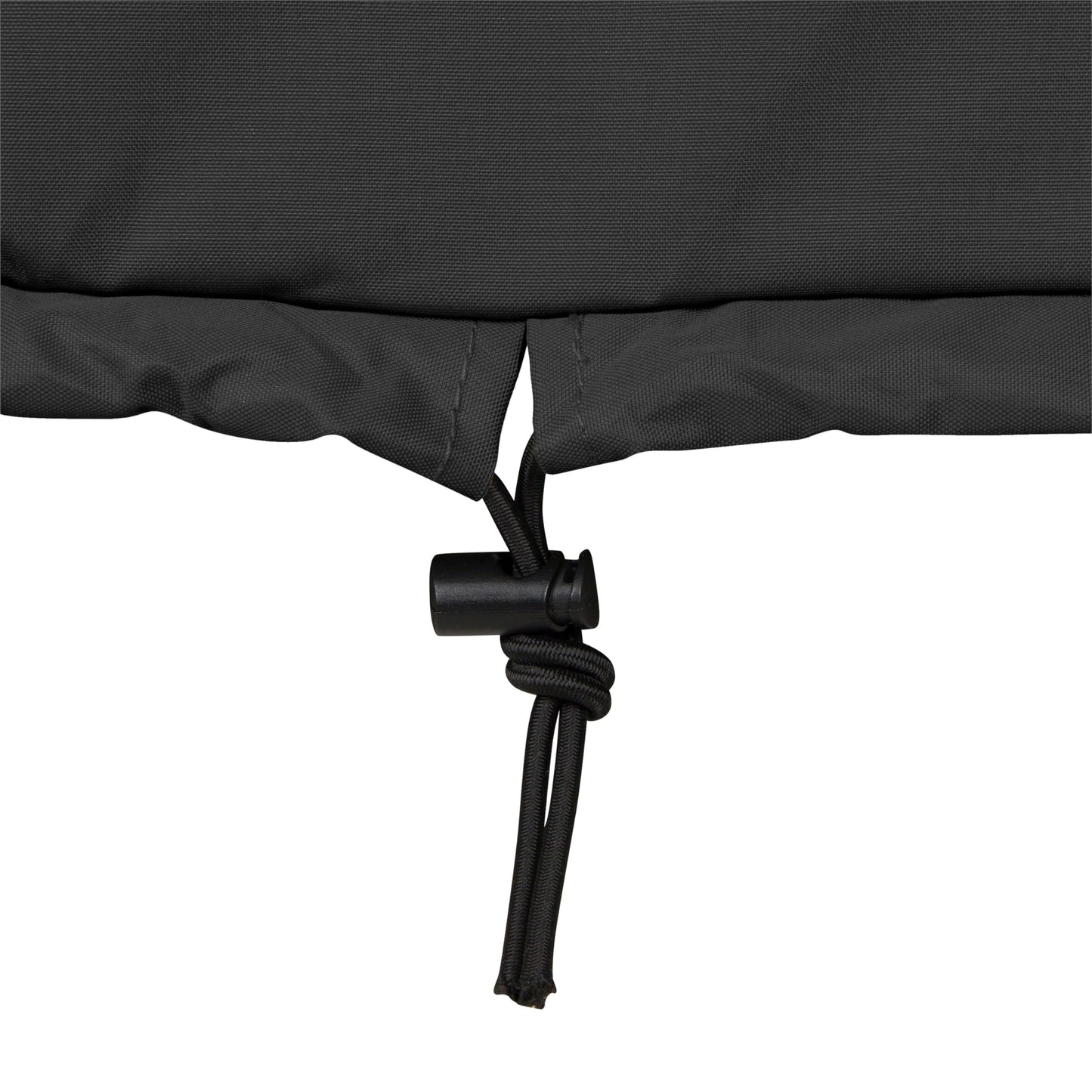 Shine Company Weatherproof Outdoor Rocking Chair Cover, 100% Woven Polyester, Elastic Cord with Toggle, Black
