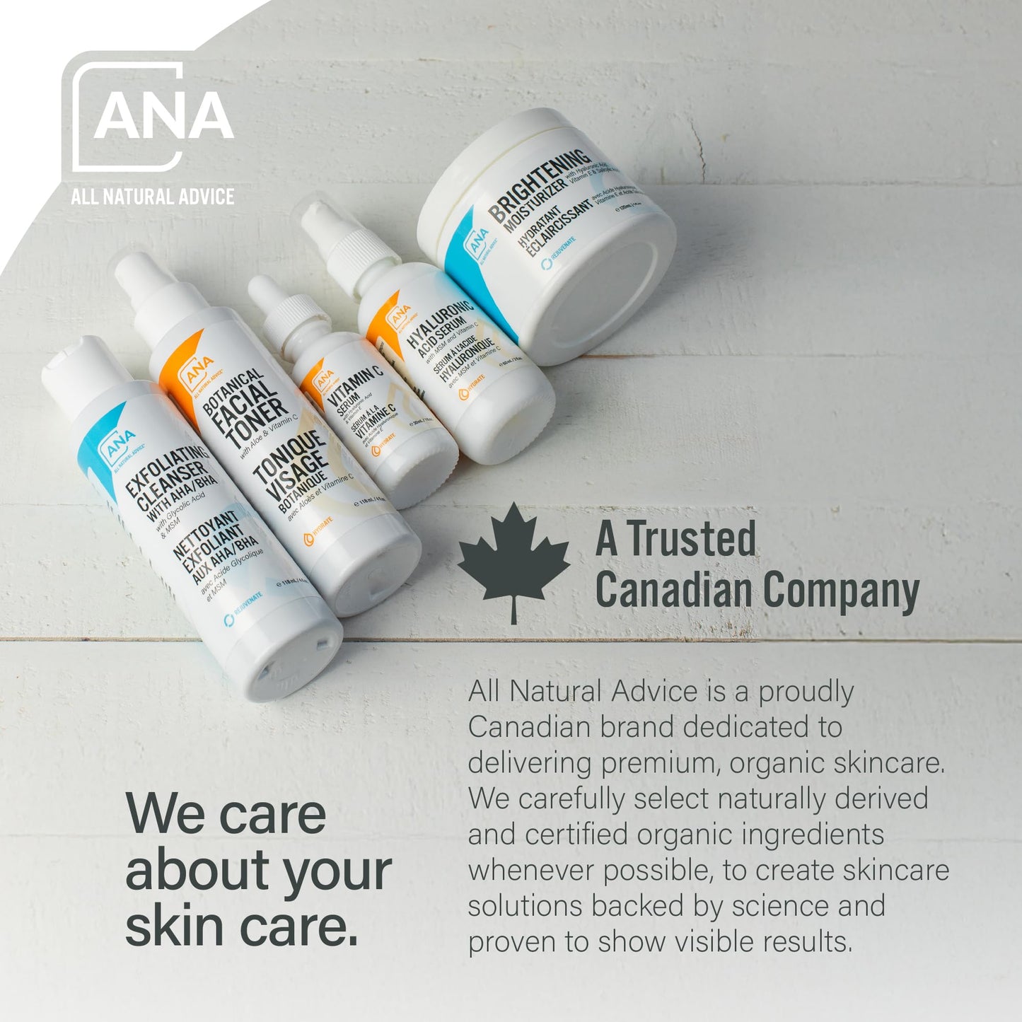 All Natural Advice Exfoliating Cleanser, 118 mL with Organic Botanicals, AHA BHA Exfoliant, Glycolic Acid, Salicylic Acid, MSM & Aloe | Exfoliating Face Wash & Pore Minimizer | Canadian Skin Care