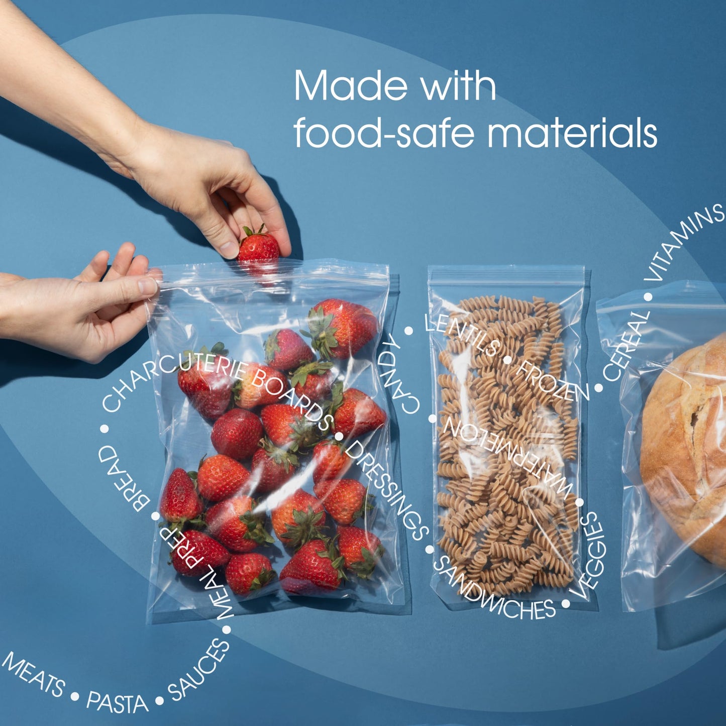 Spartan Industrial - 3” X 5” (1000 Count) 2 Mil Clear Reclosable Zip Plastic Poly Bags with Resealable Lock Seal Zipper