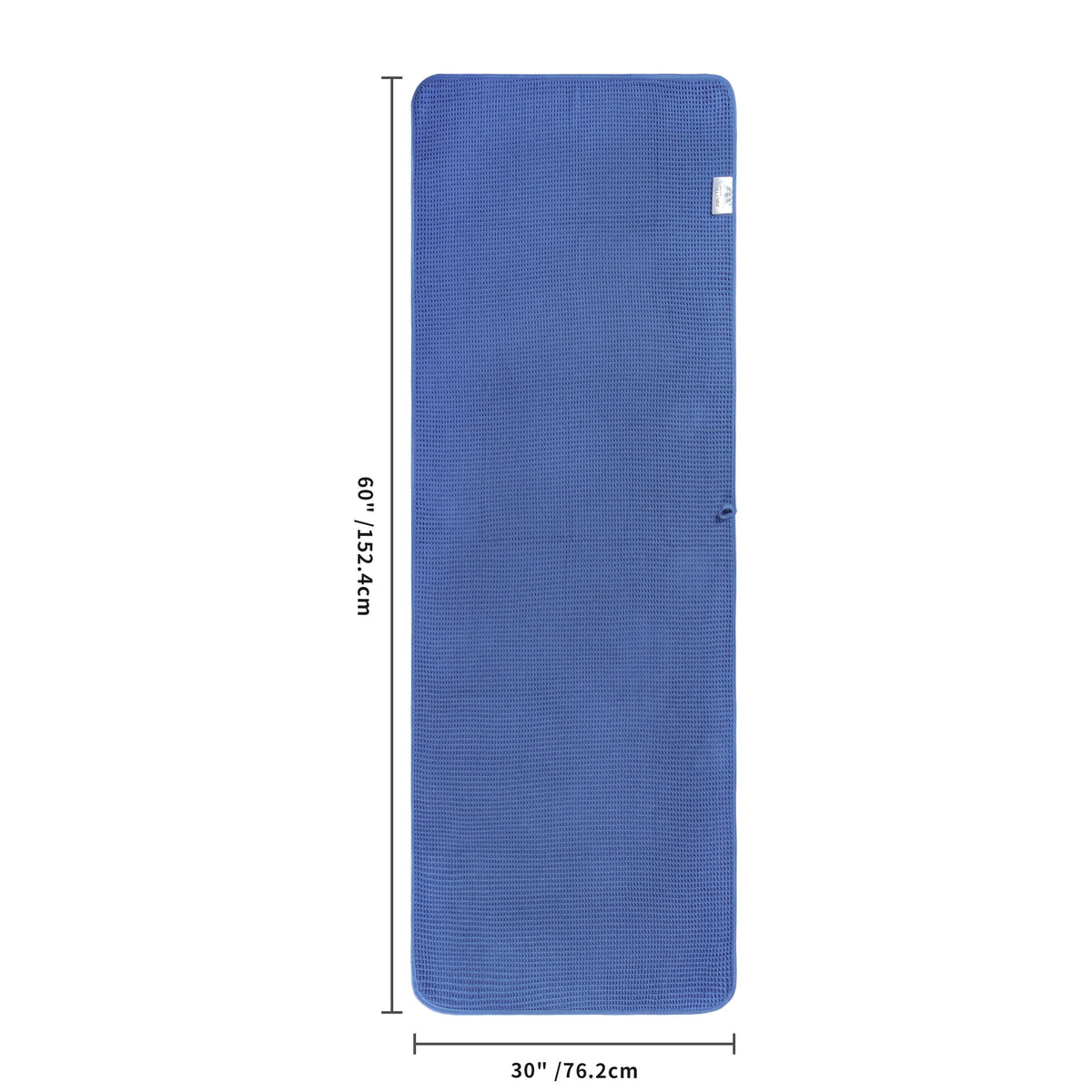 POLYTE 380 GSM Microfiber Oversize Quick Dry Lint Free Bath Towel, 60 x 30 in, Set of 2 (Waffle Weave)