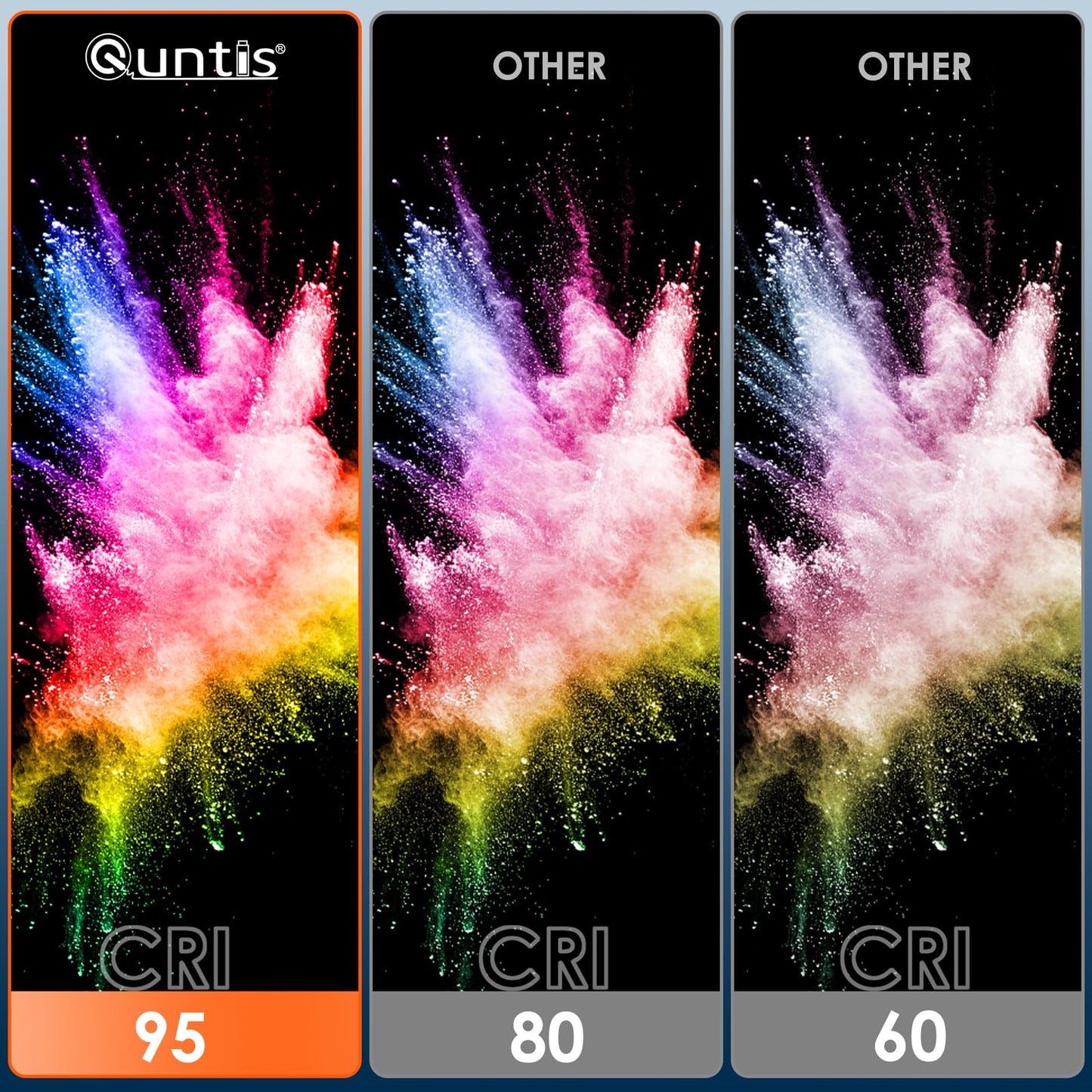 Quntis Monitor Light Bar 16'', Backlight Screen Monitor Lamp for Eye Caring, Remote Control Dimmable Screen Light Bar Computer Light, Home Office Desk Lamp