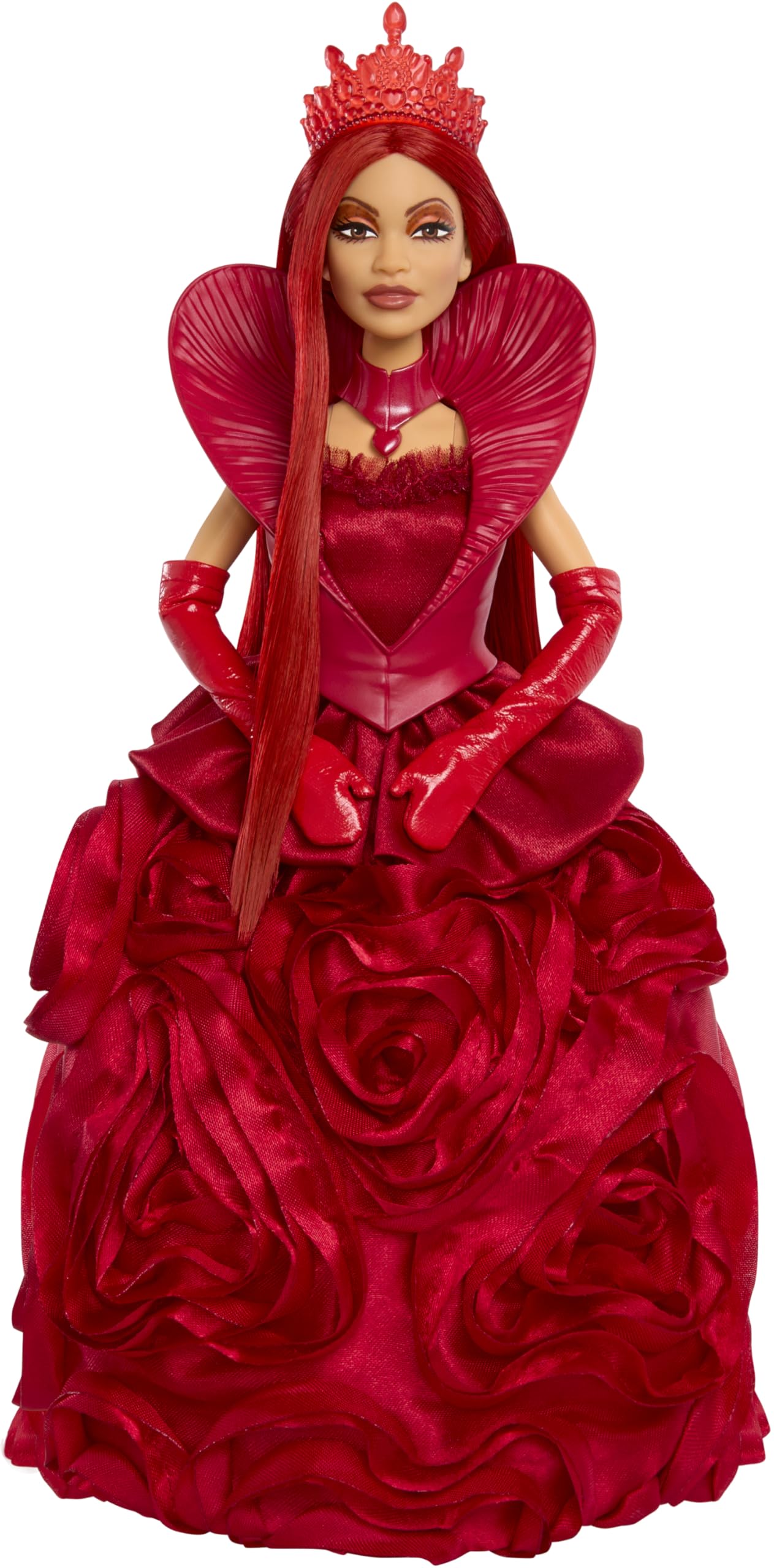 Mattel Disney Descendants: the Rise of Red Queen of Hearts Fashion Doll with Movie-Inspired Royal Gown & Accessories, Includes Display Stand