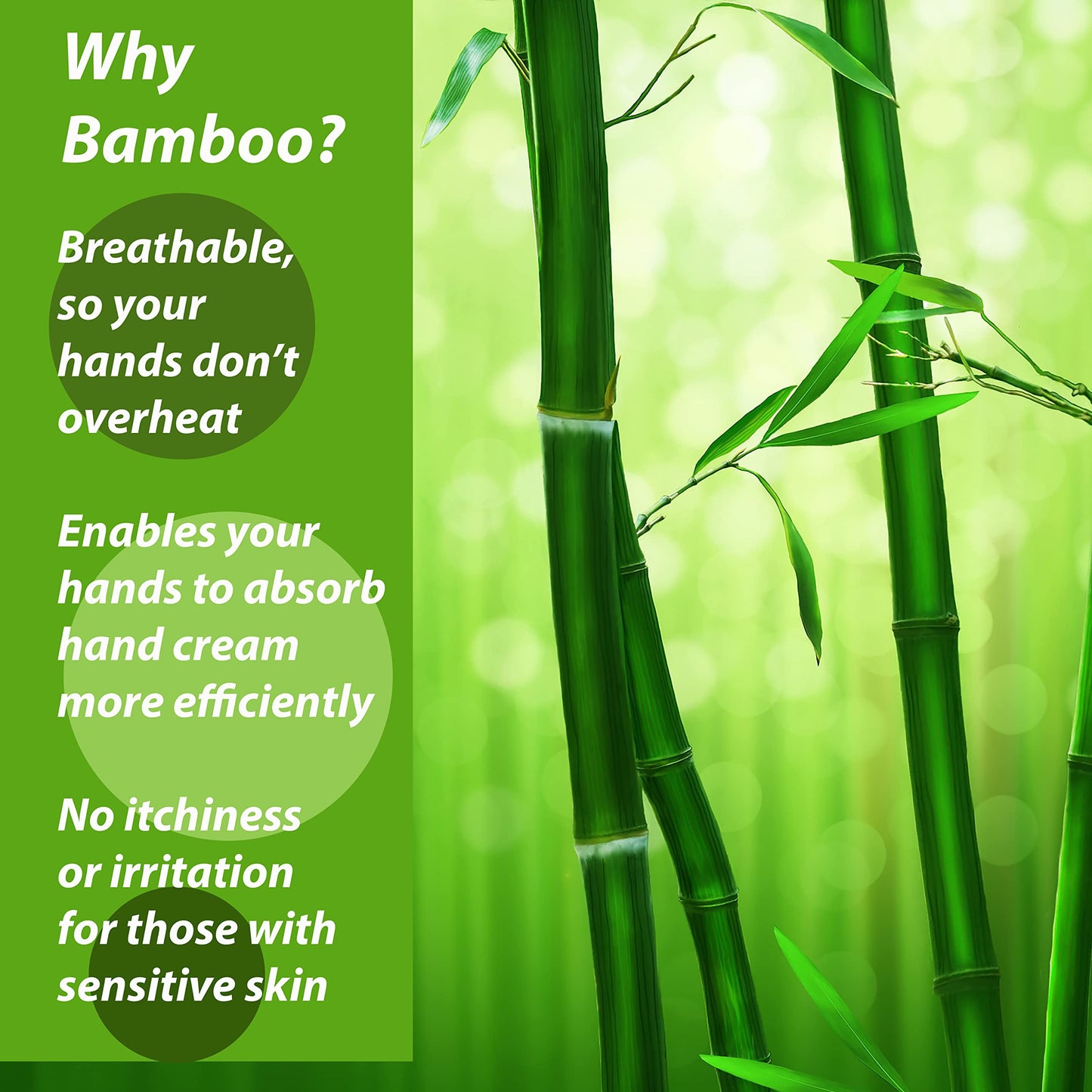 Bamboo Gloves for Eczema, Kids Age 6-8, Dry Hands, Moisturizing Gloves for Children Overnight, 3 Pairs