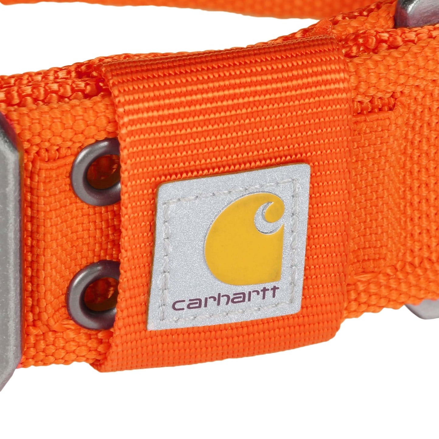 Carhartt Pet Fully Adjustable Wide Webbing Collar for Dogs, Heavy Duty Nylon for Walking & Training, Blaze Orange, Large