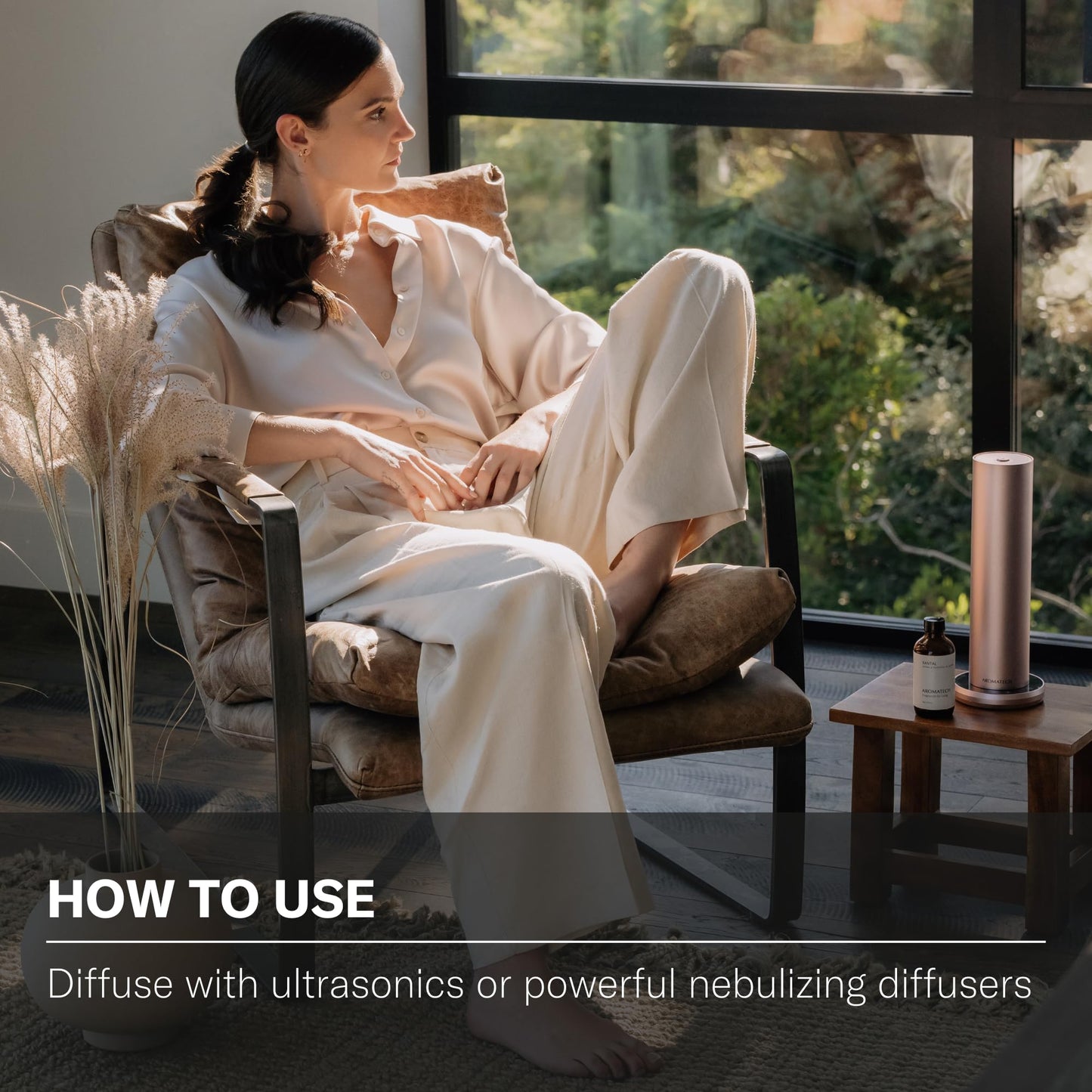 AromaTech White Tea & Bamboo Premium Aroma Oil – Delicate & Earthy Home Fragrance with Notes of White Tea, Bamboo & Jasmine for Scent Diffusers, Cold-Air and UltraSonic Scent Machines – 120 mL