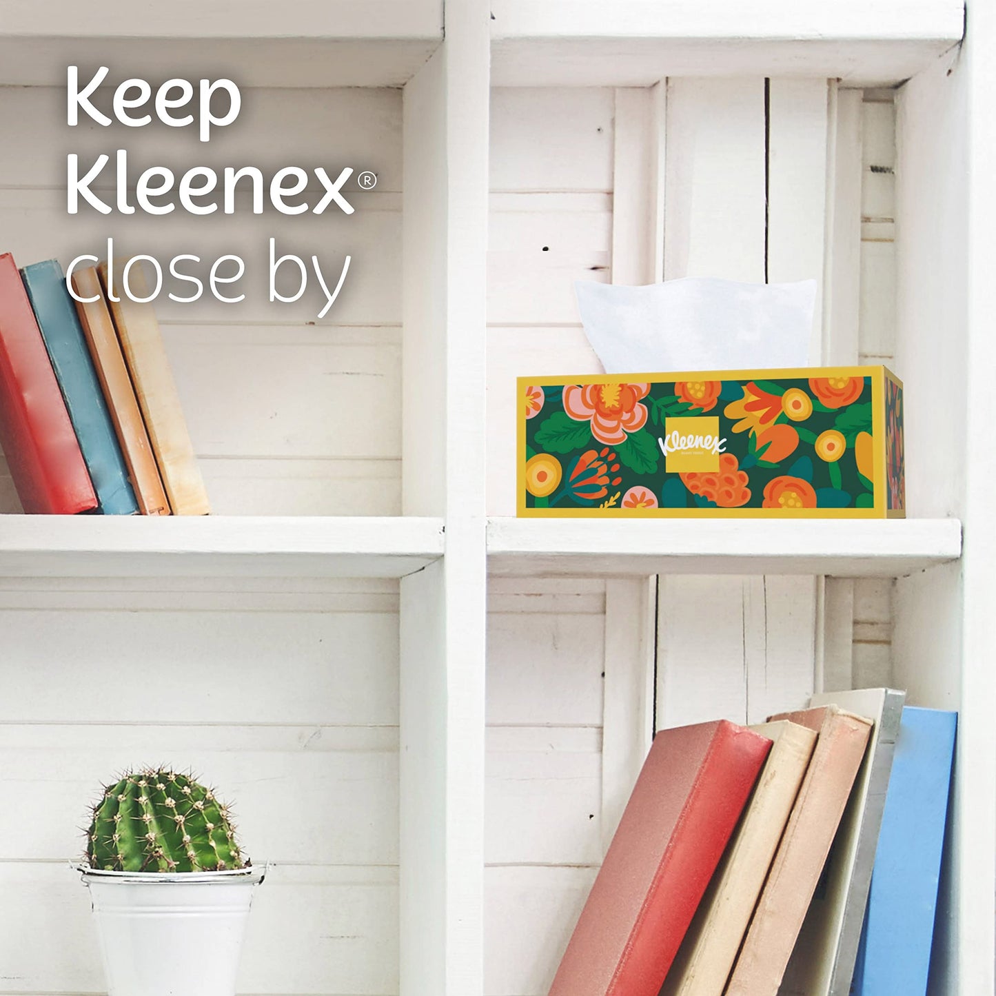 Kleenex Ultra Soft Facial Tissues, 1 Flat Box, 120 Tissues per Box, 3-Ply, Packaging May Vary
