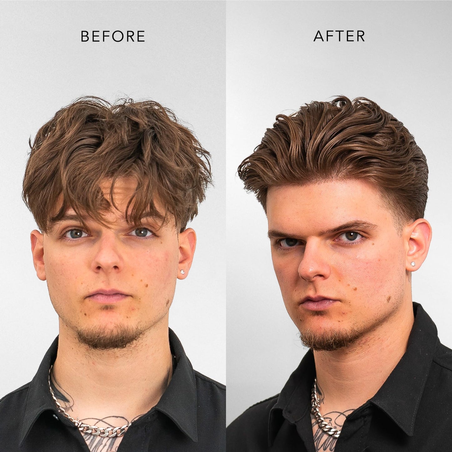 BLUMAAN Hydrating Hair Oil - Designed for Dry, Frizzy, Straight, or Curly Hair - 100% Natural Men's Hair Strengthening Oil - 60 ml / 2.0 oz