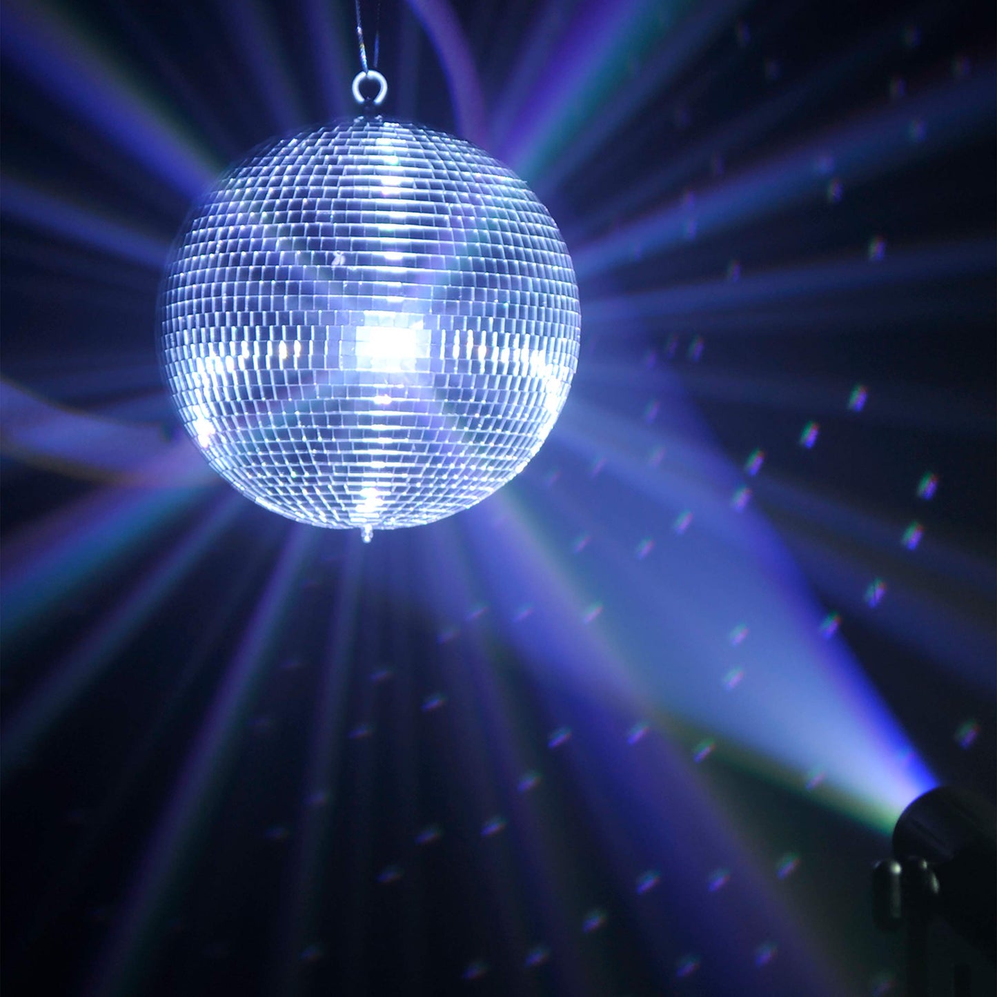 Eliminator EM12 12 Inch Disco Mirror Ball - Perfect for Parties, Clubs, Weddings, Birthday or Holidays - Disco Ball Decor - Mounting Ring Included - Silver Mirror