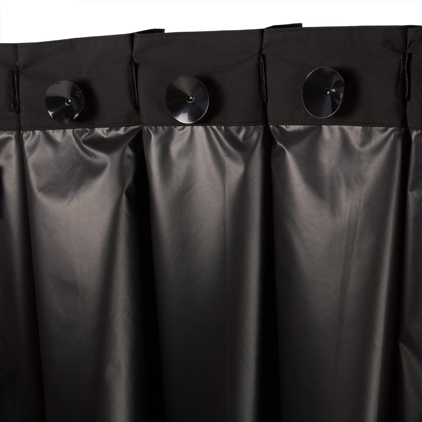 Amazon Basics Portable Window Blackout Curtain Shade with Suction Cups for Travel, Kids, and Baby Nursery - 127cm W x 198.12cm L, Black - 2-Pack
