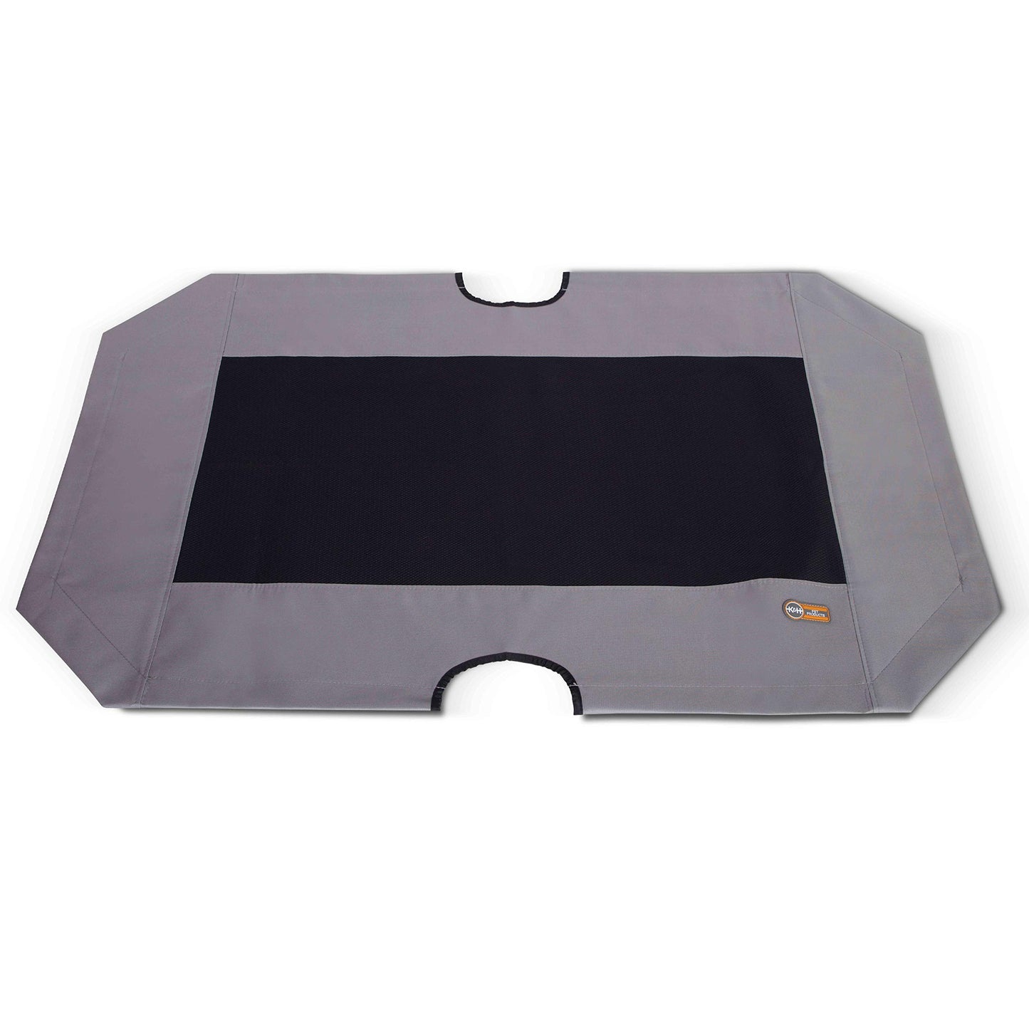 K&H Pet Products Dog Cot Replacement Cover, Designed to fit K&H XL Pet Cots (Sold Separately), Indoor Outdoor, Breathable Cooling Mesh Center, Machine Washable - Extra-Large 50 X 32in Gray