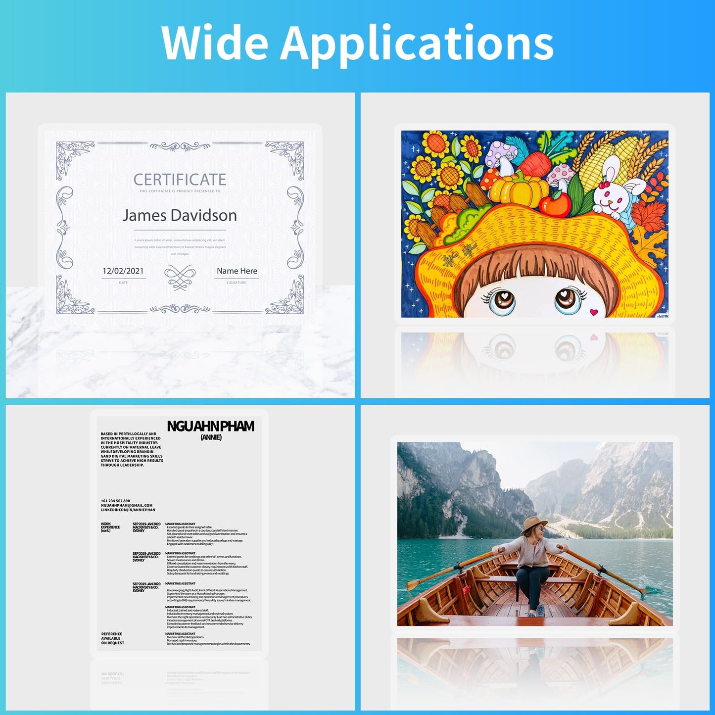 Laminating Sheets,500 Pack Thermal Laminating Pouches Holds 8.5 x 11 Inch,3 Mil Clear Laminator Paper 9 x 11.5 Inch, Letter Size, for Education,Documents, Certificate...