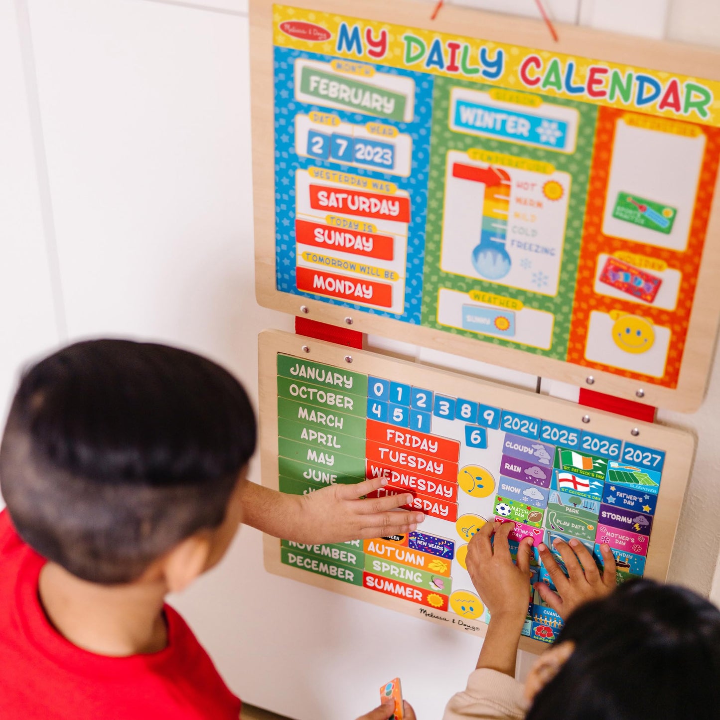 Melissa & Doug My First Daily Magnetic CalendarActivities Calendar For Kids, Weather And Seasons Calendar For Preschoolers and Kids Ages 3+
