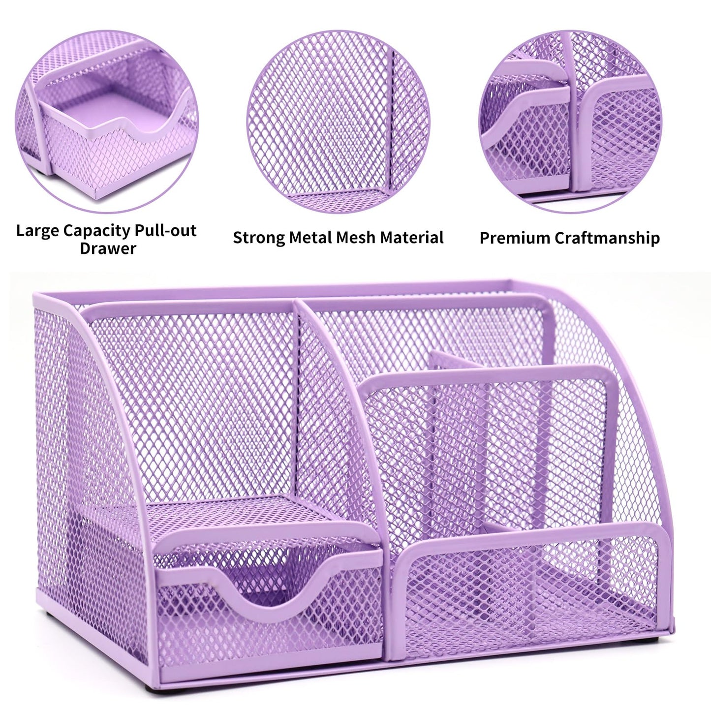 12 in 1 Purple Desk Organizers and Accessories Set, Gifts for Coworkers, Office Supplies, Stapler, Pen Holder, Tape Holder, Staples, Scissors