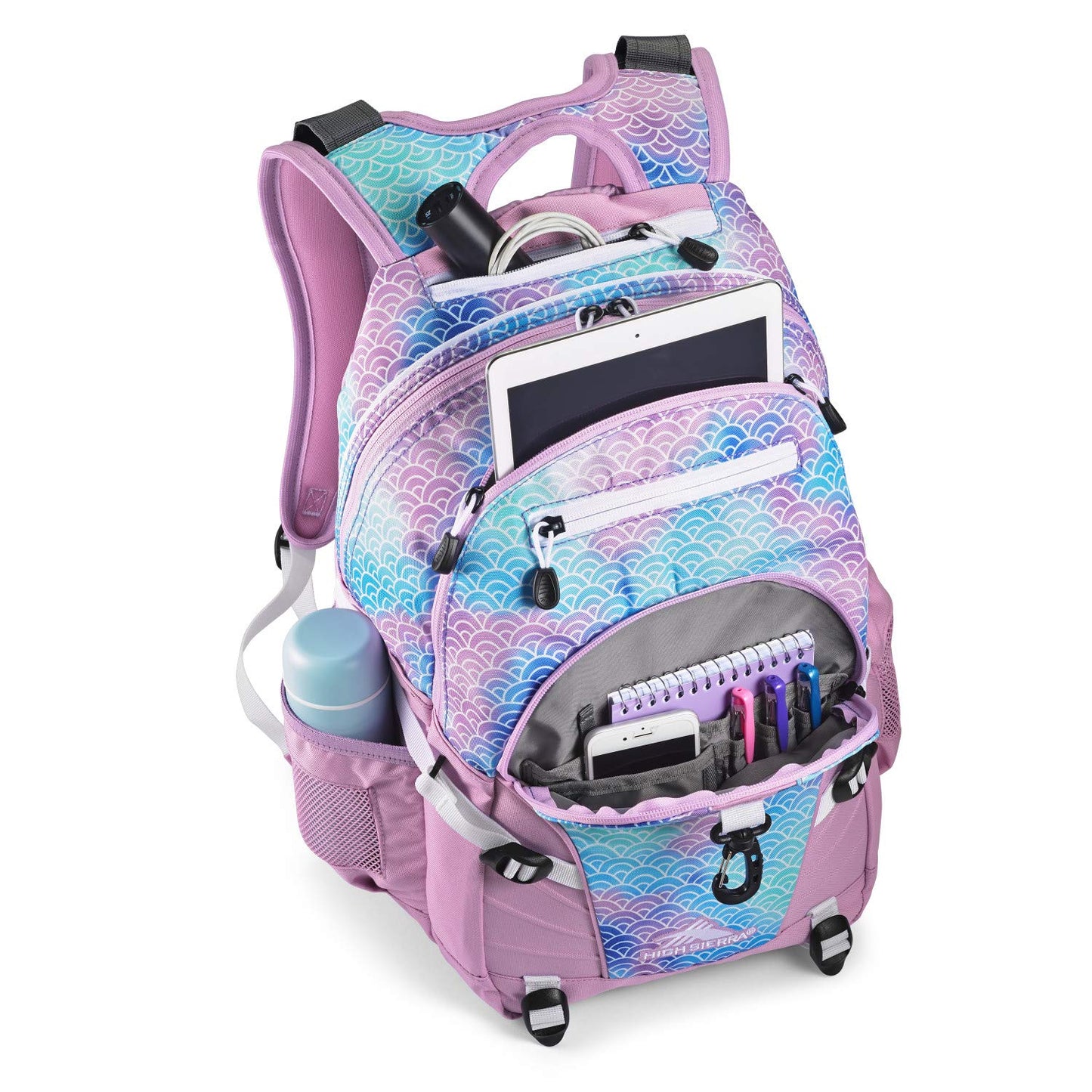 High Sierra Loop Backpack, Rainbow Scales, Medium