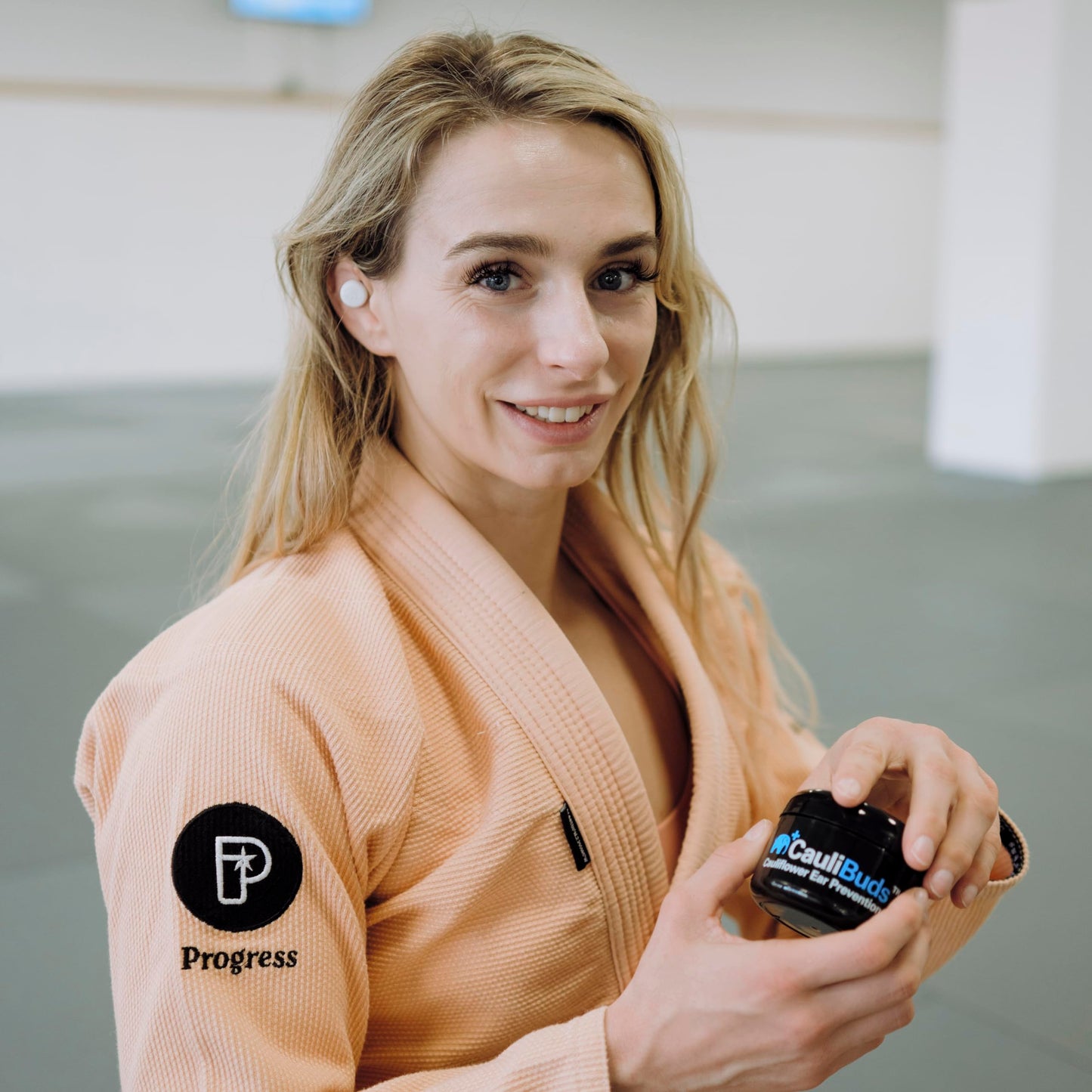 CauliBuds™ Cauliflower Ear Magnet - Premium Silicone Ear Magnets Cauliflower Ear - Pressure Earrings Magnetic Ears - Treatment in BJJ, Wrestling, MMA, & Rugby - Cauliflower Ear Draining Kit (White)