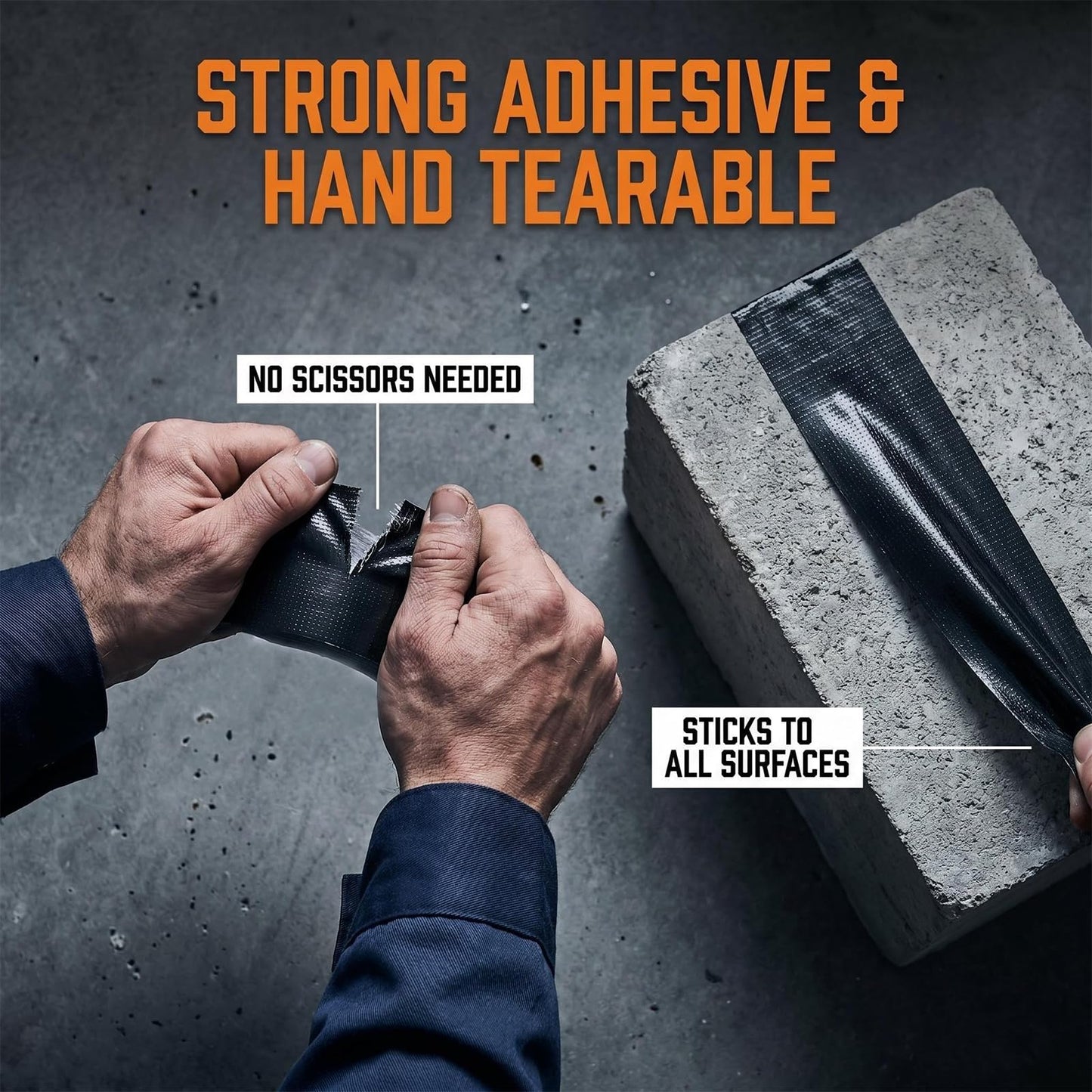 Autrends Super Strong Duct Tape 8 Inches Multi-Purpose Duct Tape Heavy Duty Waterproof Duct Tape for Crafts & Home Improvement 32 ft, Silver