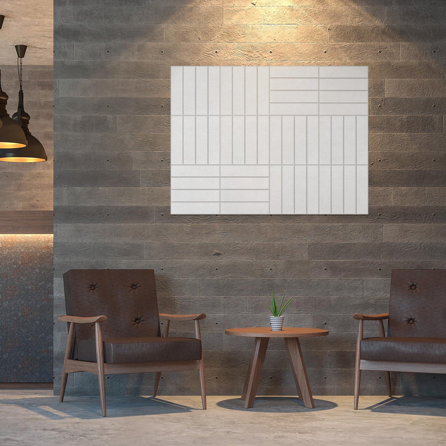 DrKlang 12 Pack Acoustic Panels, 11.8" x 11.8" Decorative Absorbing Panels, Wall and Ceiling Acoustical Treatment Panels for Home and Office - White