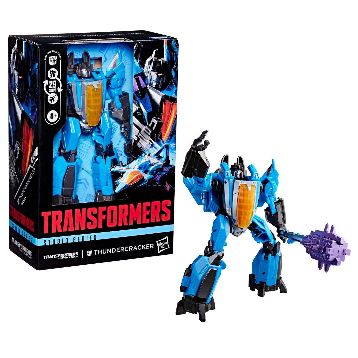 Transformers Studio Series Transformers: War for Cybertron Thundercracker, 6.5-inch Converting Action Figure, Robot Toys for Ages 8+