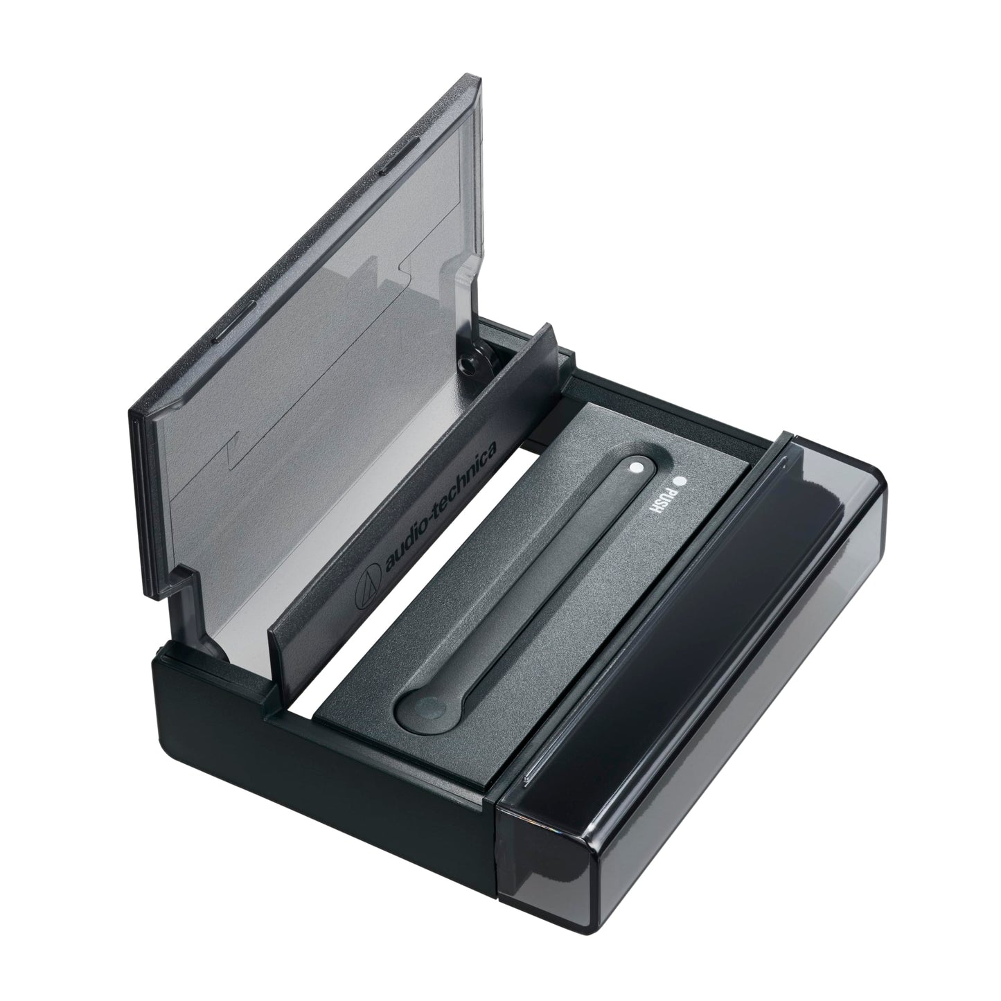 Audio-Technica AT6028 Multi-purpose 3-in-1 Record Cleaning Tool, Perfect for Cleaning Records, Styli, and Displaying Records