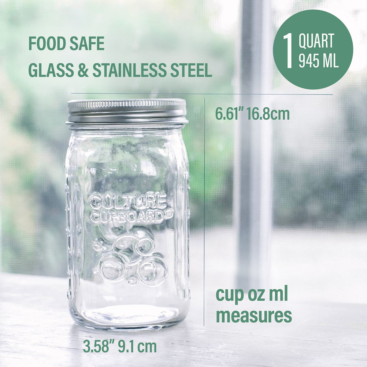 Stainless Steel Yogurt Maker with 1 Litre Glass Jar and Complete Recipe Book to Make 12+ Easy Homemade Dairy Free and Milk Yogurts