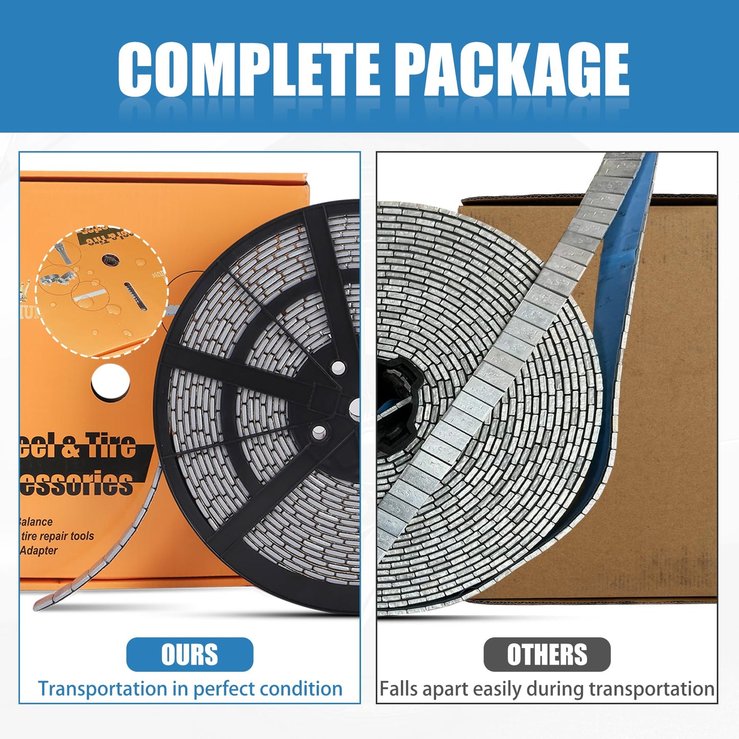 EOTH 0.25 Oz Gray Adhesive Backed Wheel Weights (715pcs, 5kg), 1/4 Oz Stick on Wheel Weights for Cars, Trucks, SUVs, Motorcycles