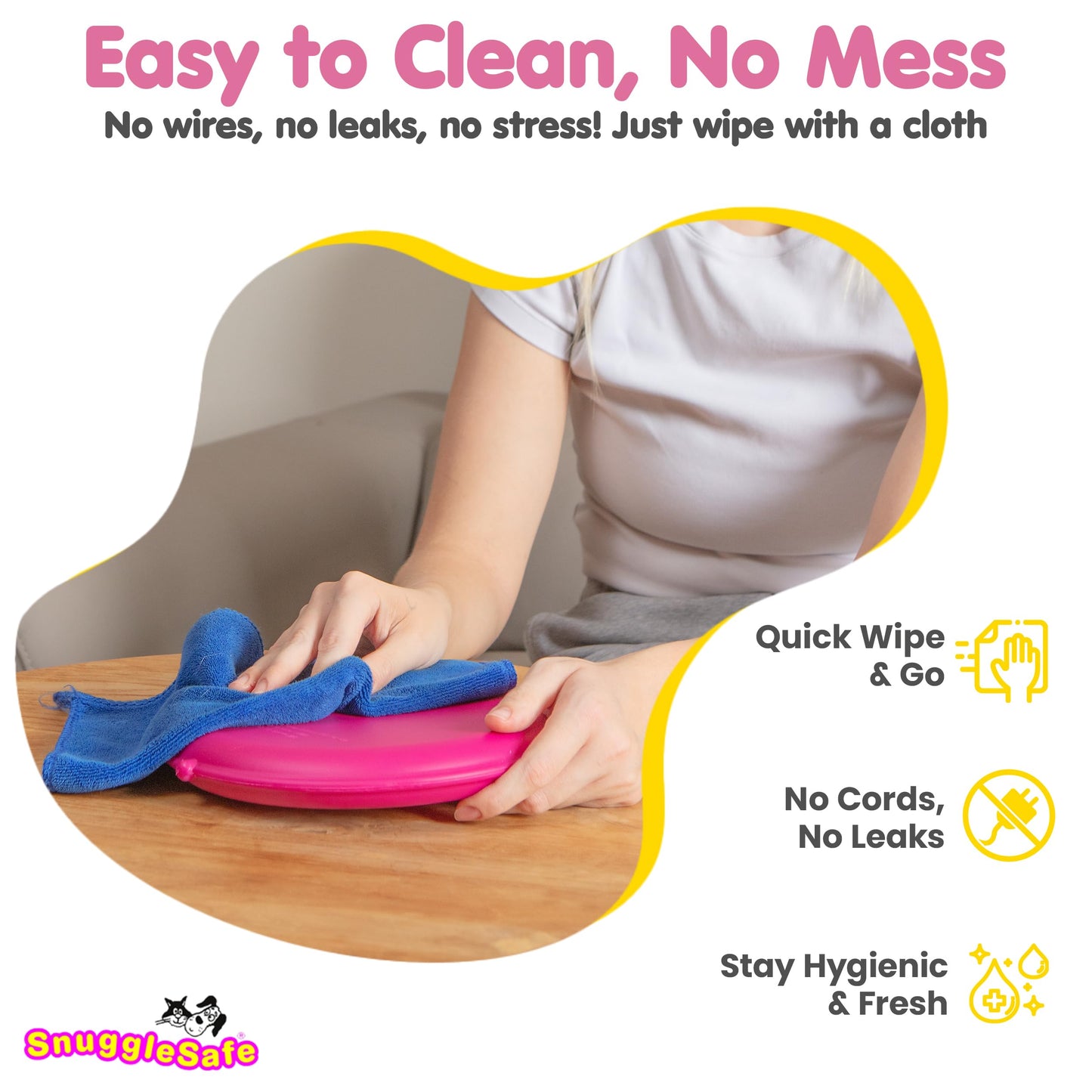 The 'Original' SnuggleSafe Microwave Heat Pad for Pets – Chew-Proof, Water-Resistant Heating Disc for Dogs and Cats – up to 10 Hours of Soothing Warmth