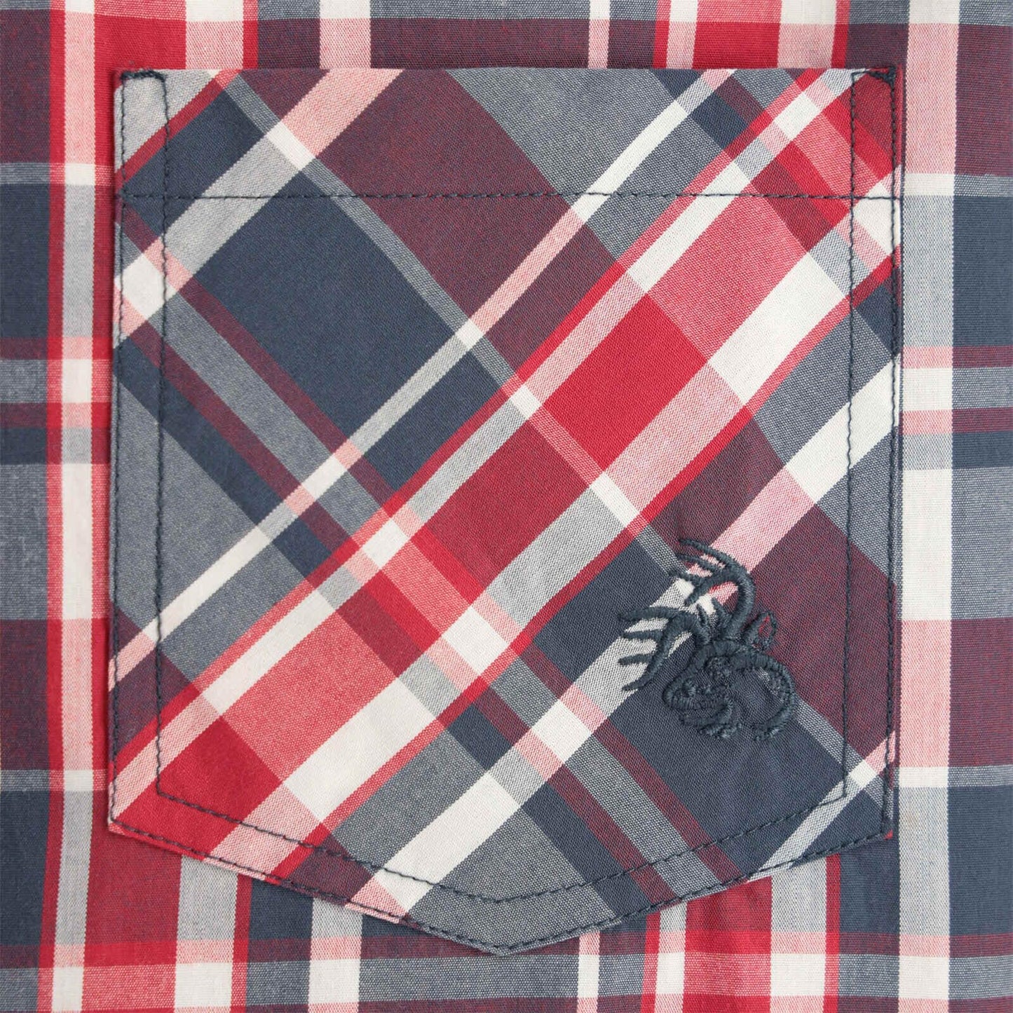 Legendary Whitetails Men's Poplin Short Sleeve Button Down Shirt, Old Glory Plaid, Large