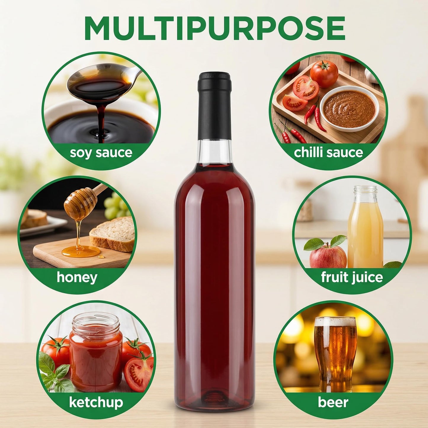 WUWEOT 12 Pack Plastic Wine Bottles, 750ml Clear Empty Bordeaux-Style Liquor Bottles with Screw Lid and Shrink Capsules Caps