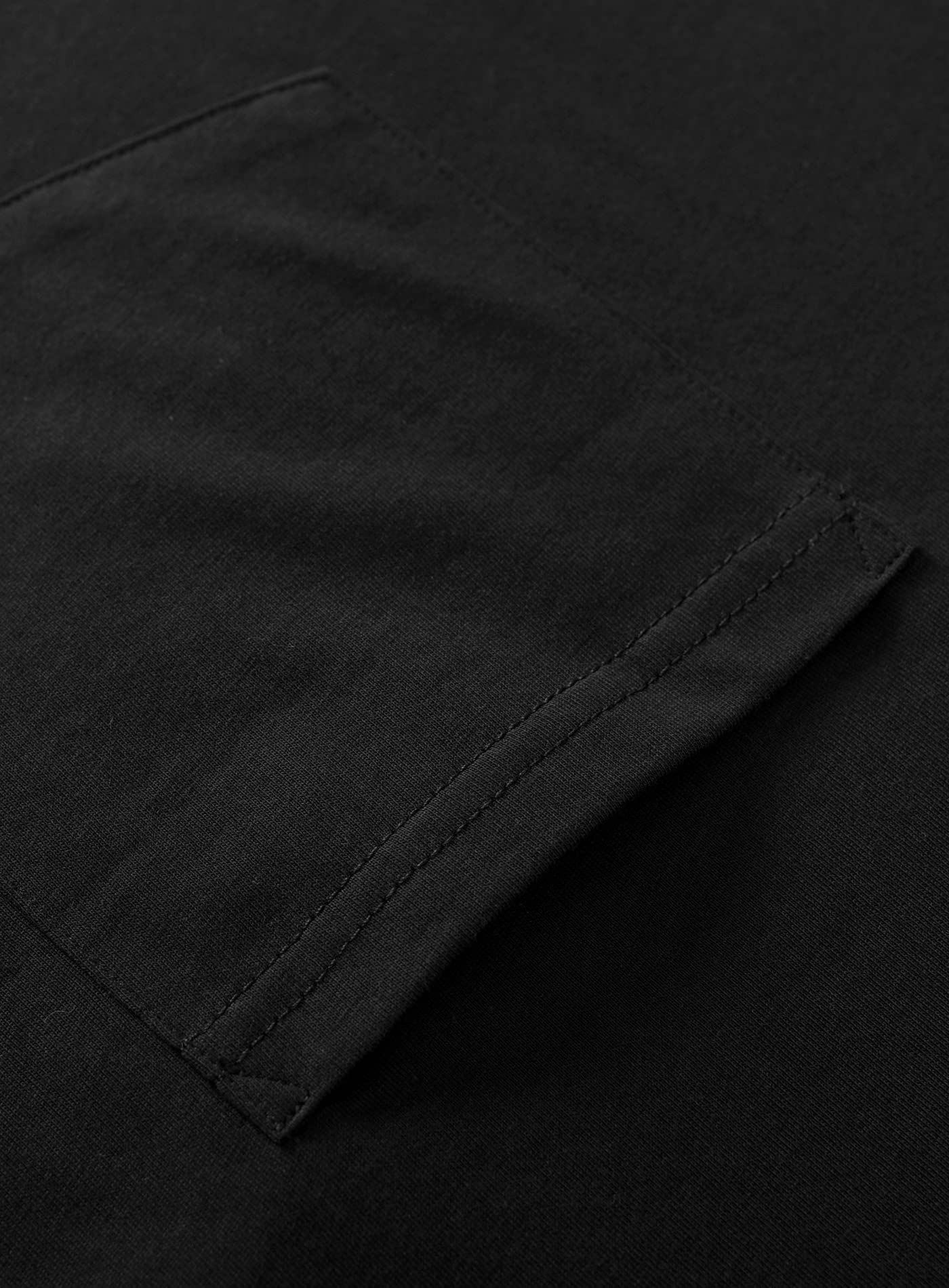 Latuza Men's Cotton Nightshirt Short Sleeves Sleep Shirt Nightgown, Black, X-Large