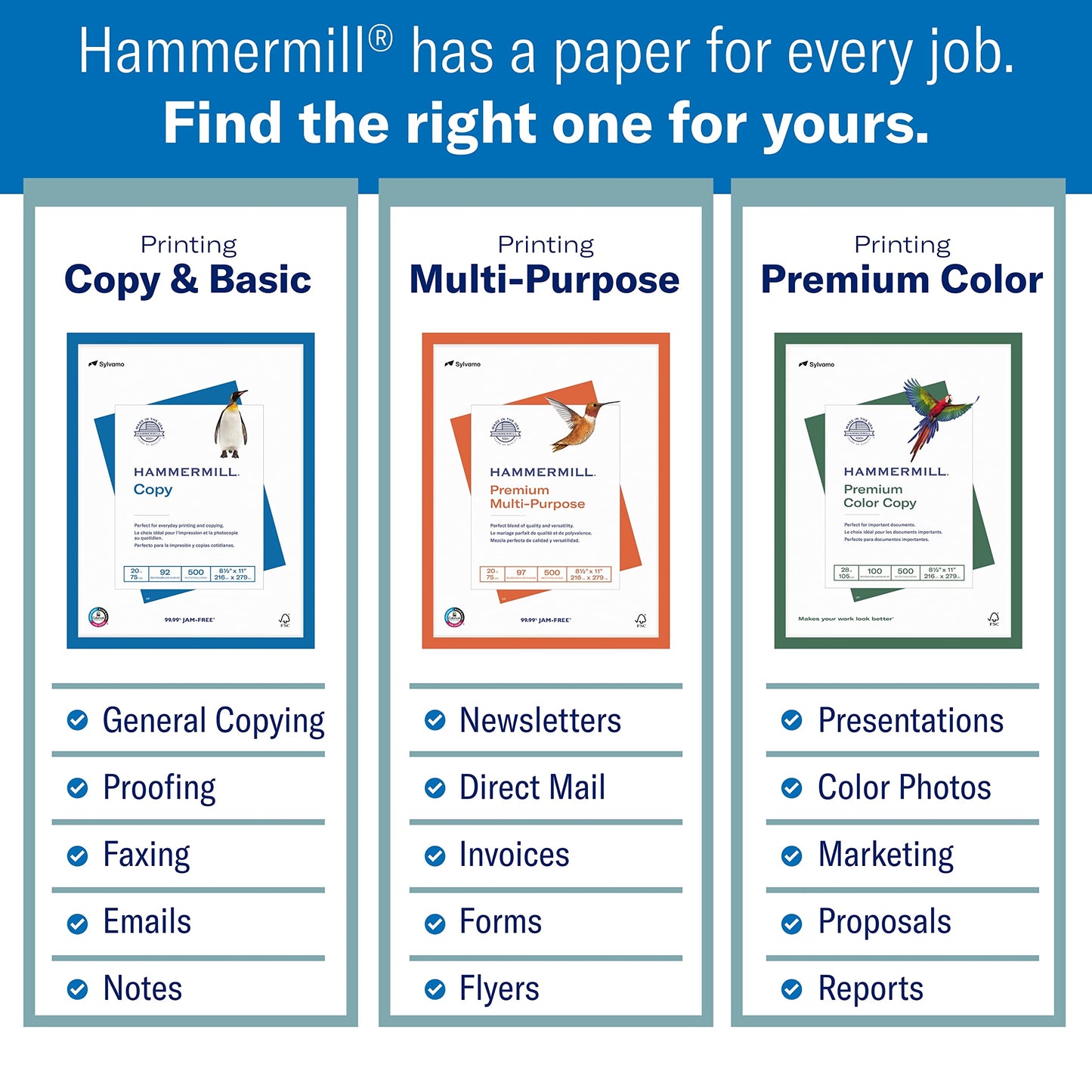 Hammermill Printer Paper, Premium Laser Print 32 lb, 11 x 17 - 1 Ream (500 Sheets) - 98 Bright, Made in the USA