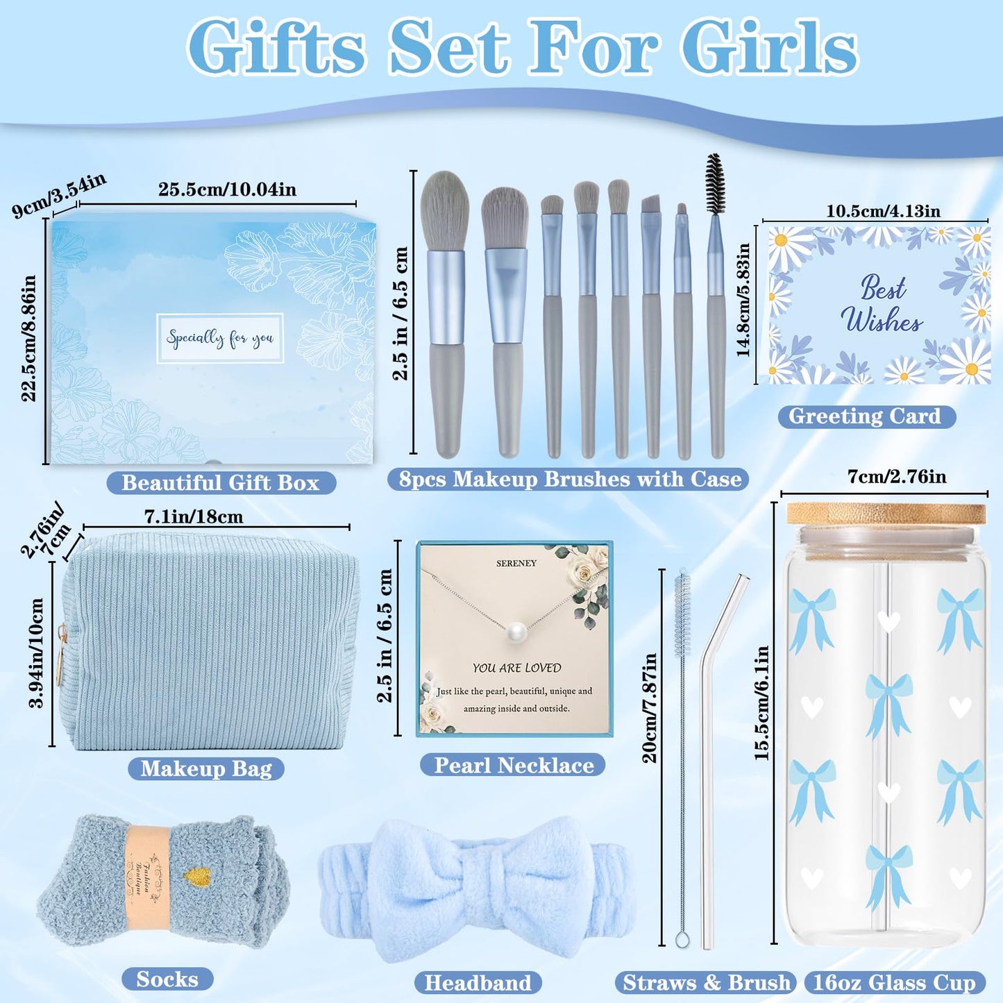 Birthday Gifts for Teen Girls Women, Gifts Ideas for Teen Girls 10 11 12 13 14 15 16 17 Year Old, Cute Teenage Girl Gift Basket, Christmas Valentines Day Graduation Gift for Daughter Sister Friend