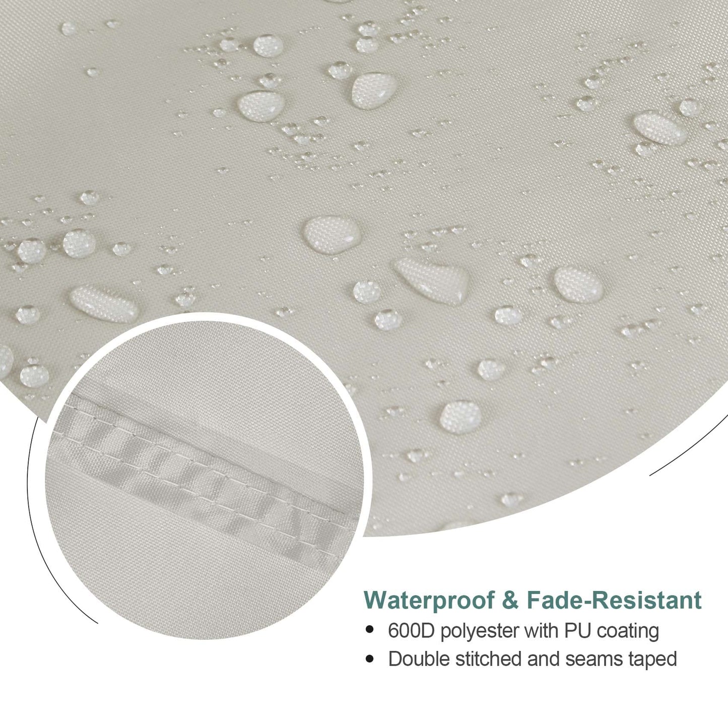 STEECA Waterproof Hot Tub Cover Outdoor Square SPA Hard Cover Protector 85 x 85 x 20H inch