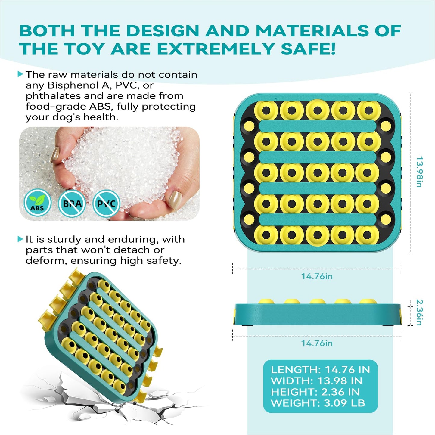 KADTC 4 Levels of Step-by-Step Challenge - U.S. Brand & Design - Extra-Large Size Beginner to Advanced Dog Puzzle Toy for Small/Medium/Large Smart Dogs Hard Puzzles Difficult Mental Stimulation Toys