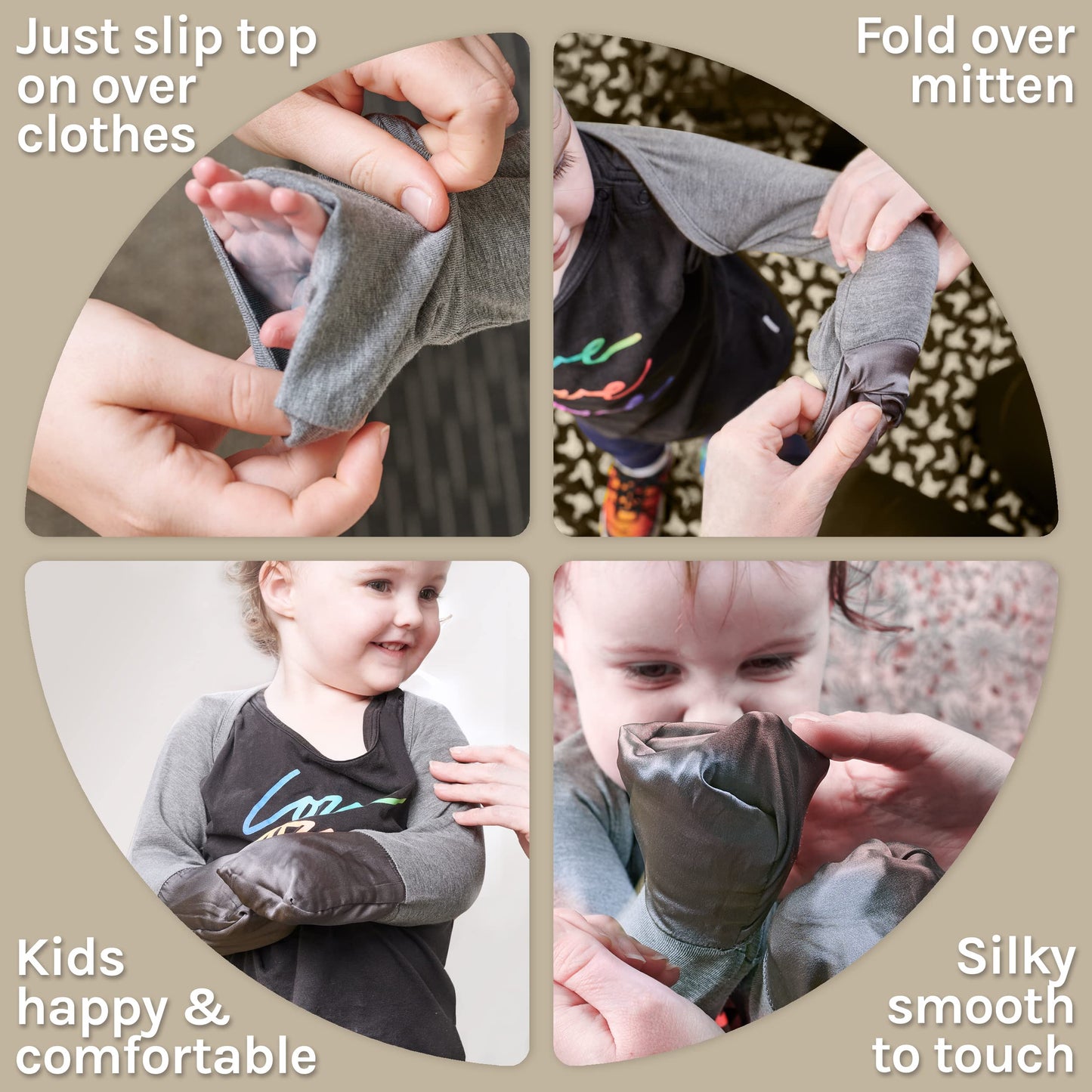 Bamboo Bubby Eczema Mitten Scratch Sleeves | Eczema Treatment Eczema Clothing, Midnight Blue, 5-6YR