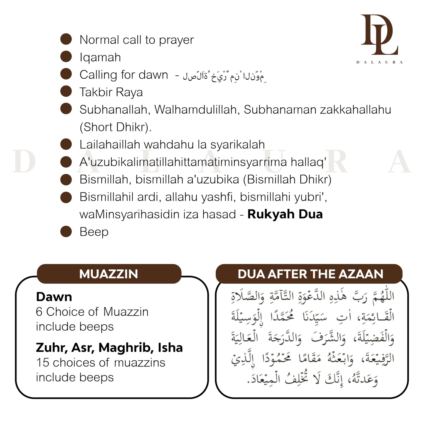Dalaura Al-Harameen Azan Clock with Bluetooth, Led Adhan Prayer Clock,Wall Clock,Read Home/Office/Mosque Digital Azan Clock/Decorative Athan Clock HA-4008.(Gold)