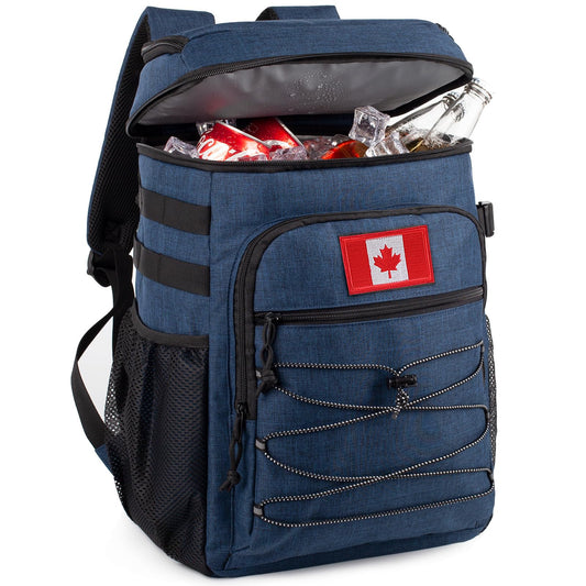 25L Backpack Cooler Keep All Drink Cold for Long Periods of Time Cooler Backpack Insulated Waterproof Portable High Durability Small Cooler Backpack with Compartment for Hiking Camping Beach