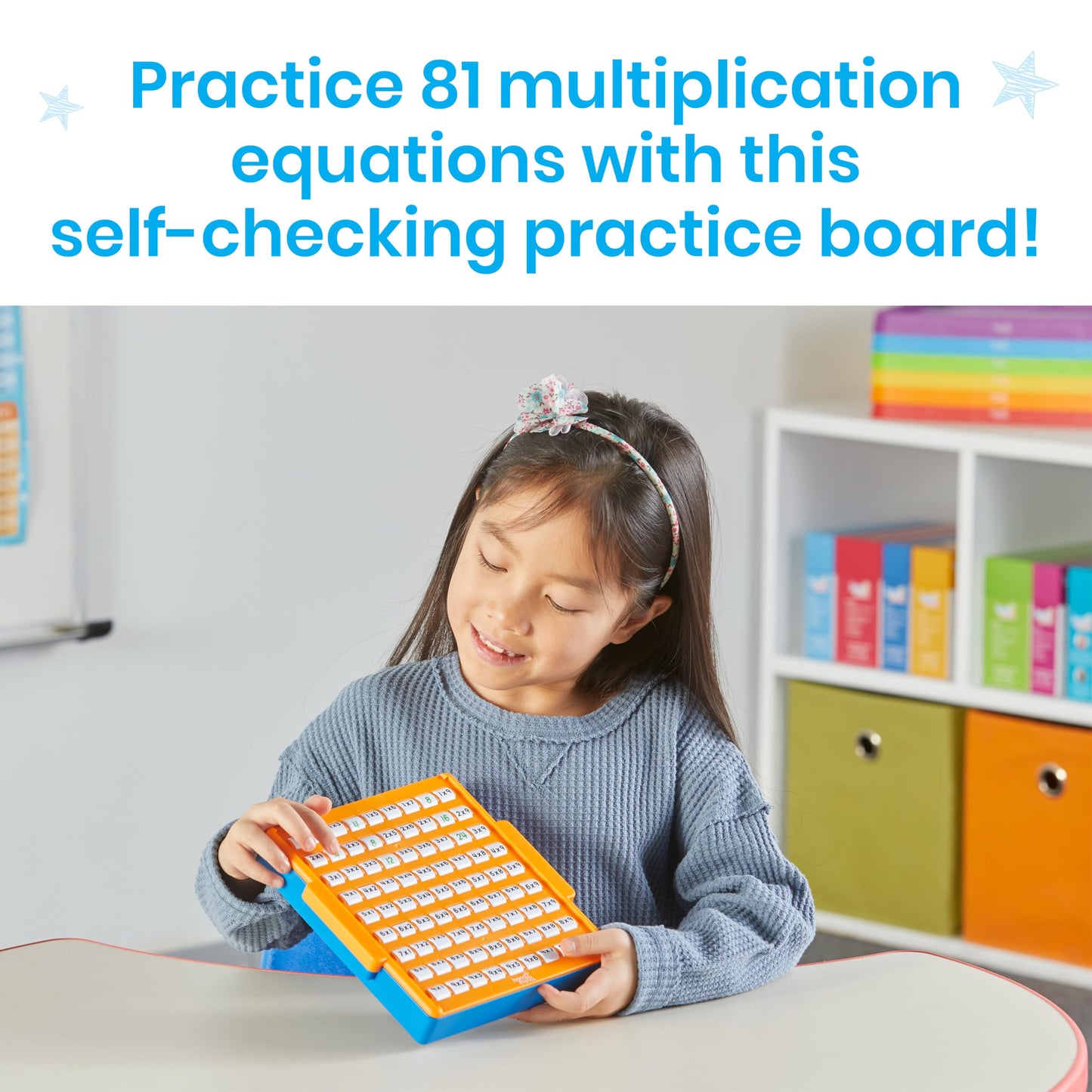 hand2mind Multiplication Practice Board, Math Facts Games, Elementary Math Manipulatives, Educational Toys, Kids Learning Toys, Number Centers for Classroom, Multiplication Table Learning Activities