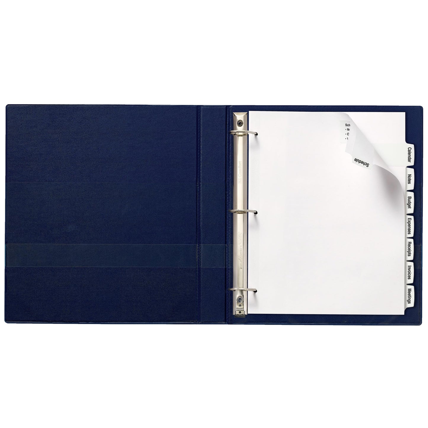 Big Tab Printable Large White Label Tab Dividers, 8-1/2"